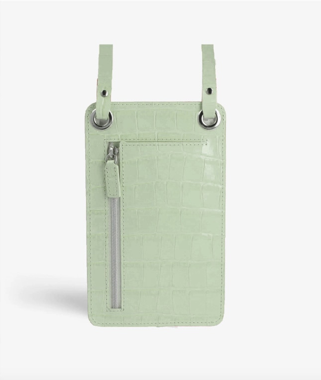 Smart Crossbody Sac Croco Teal