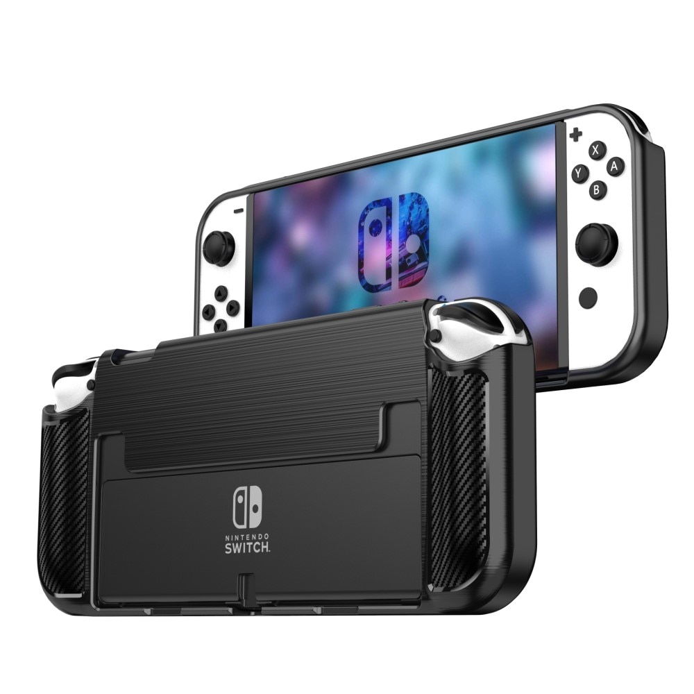 Coque Brushed TPU Case Nintendo Switch OLED Black
