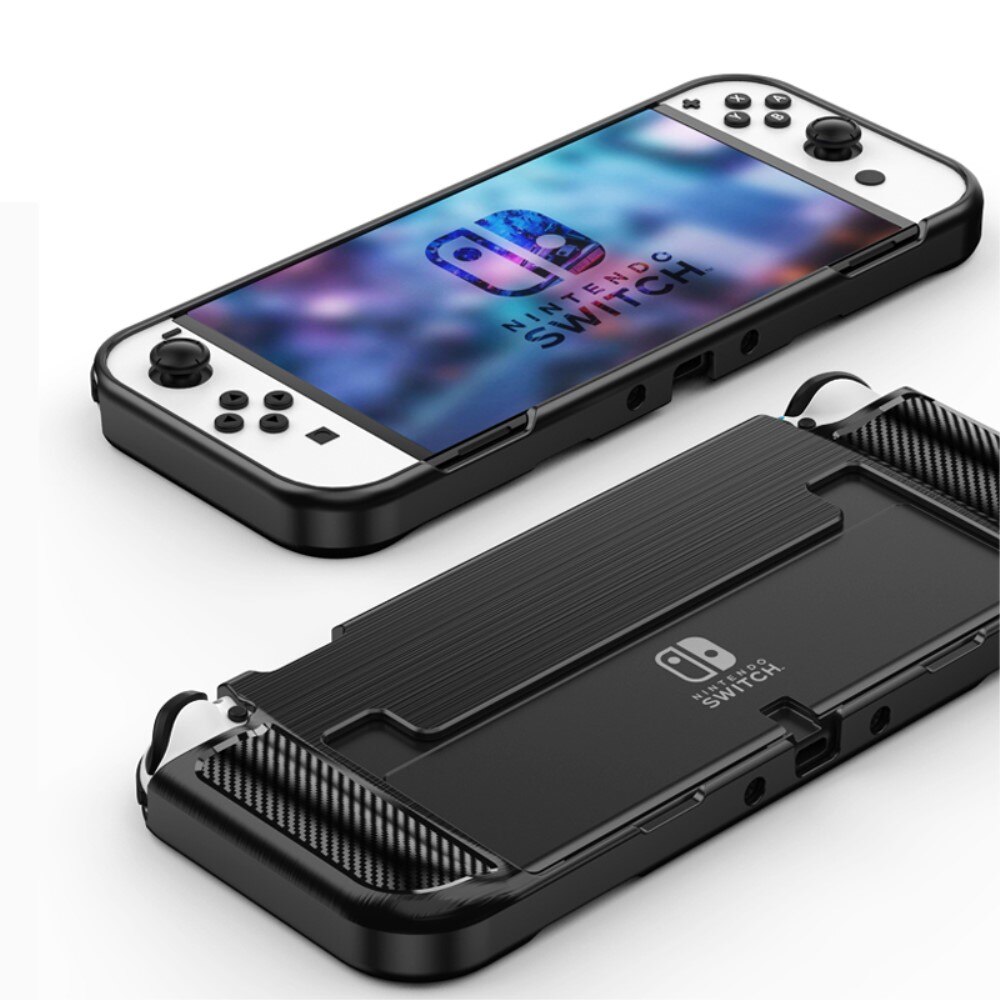 Coque Brushed TPU Case Nintendo Switch OLED Black