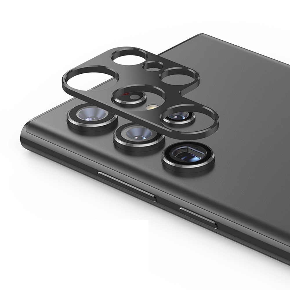 Caméra Protecteur Aluminium Samsung Galaxy S22 Ultra Noir