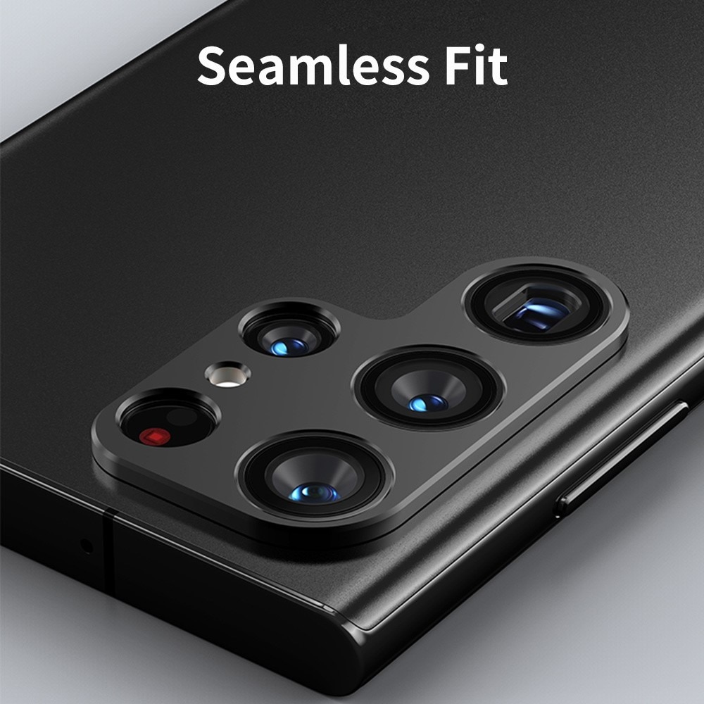Caméra Protecteur Aluminium Samsung Galaxy S22/S22 Plus Noir