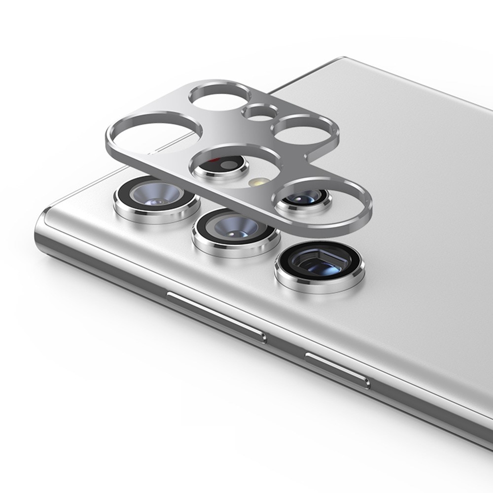 Caméra Protecteur Aluminium Samsung Galaxy S22 Ultra Argent