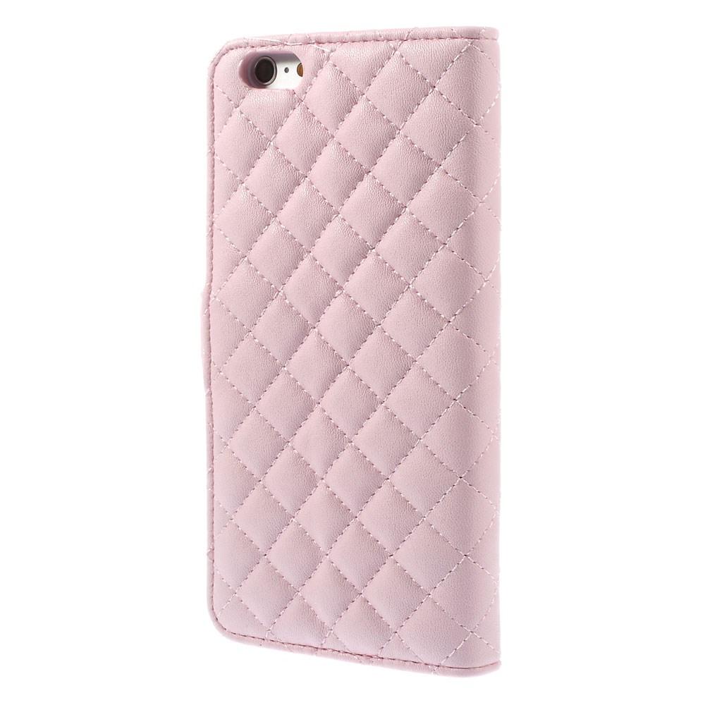 Étui portefeuille iPhone 6 Plus/6S Plus Matelassé Rose