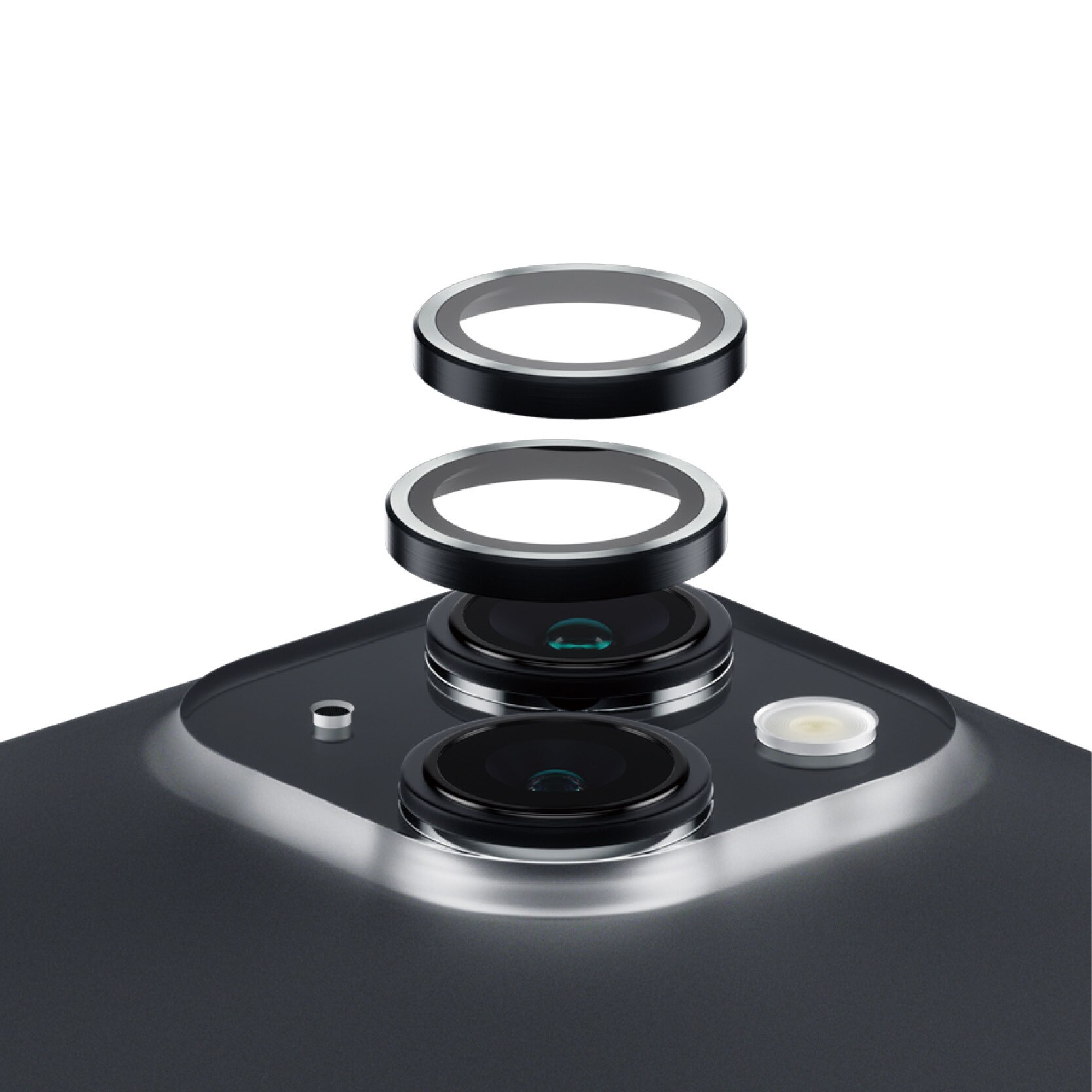 iPhone 15 Plus Hoops Camera Lens Protector, Noir