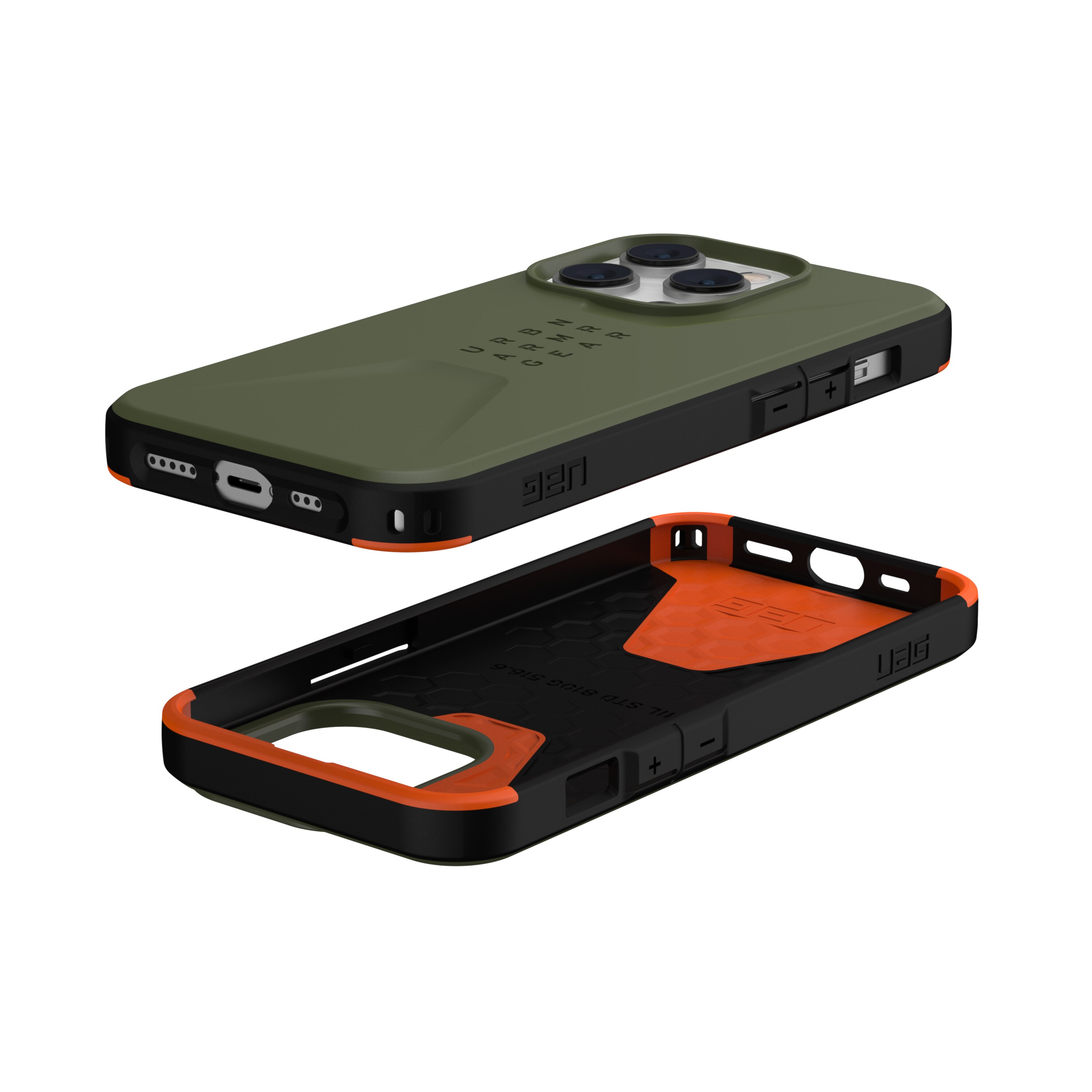 Coque Civilian Series iPhone 14 Pro Vert