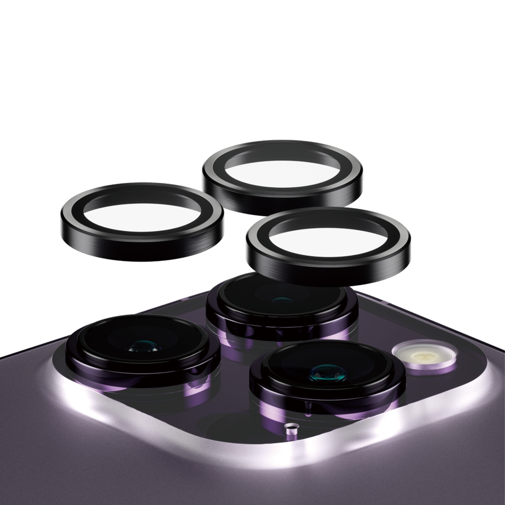 iPhone 14 Pro Hoops Camera Lens Protector, Noir
