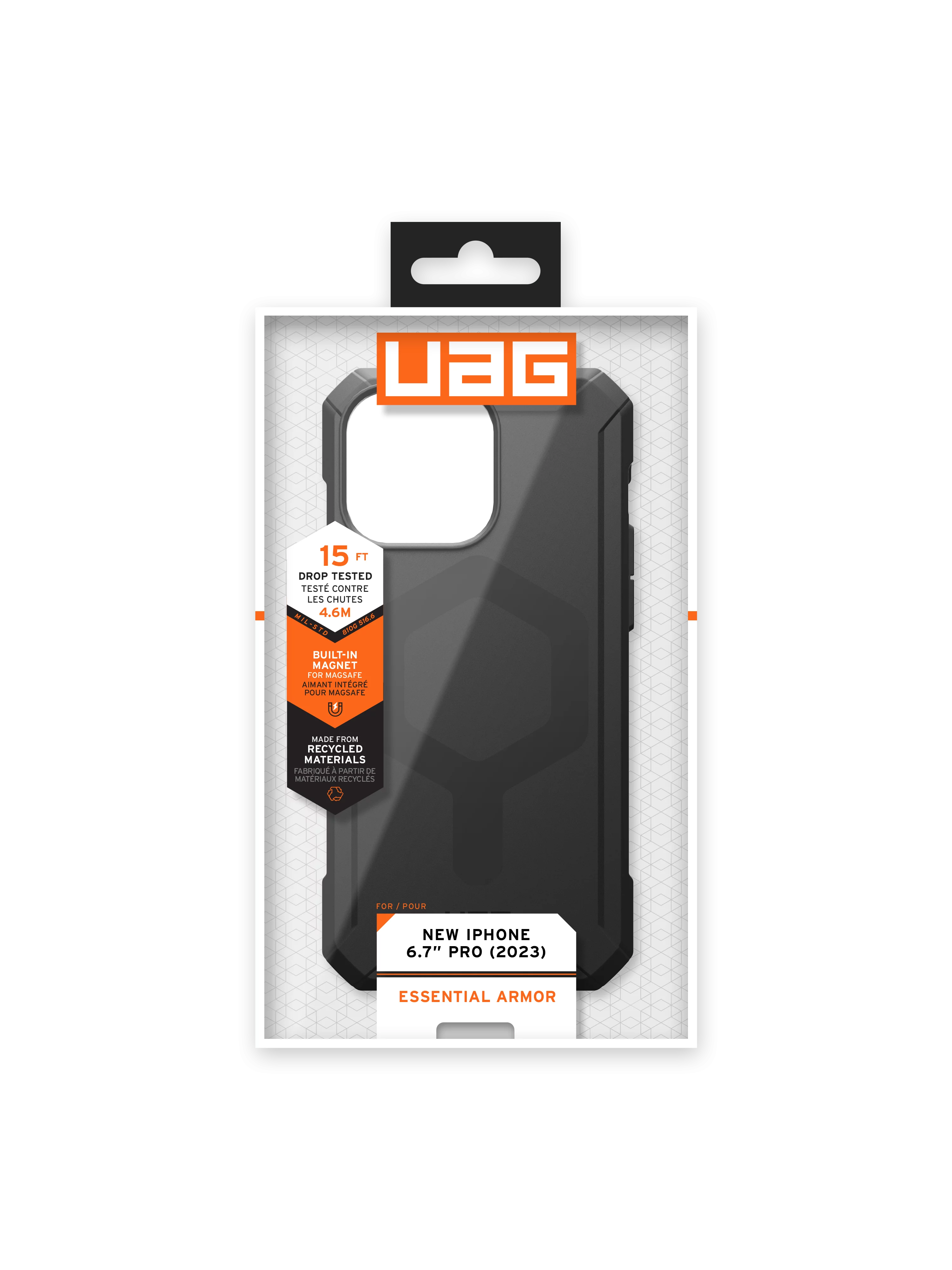 Coque Essential Armor avec MagSafe iPhone 15 Pro Max Black