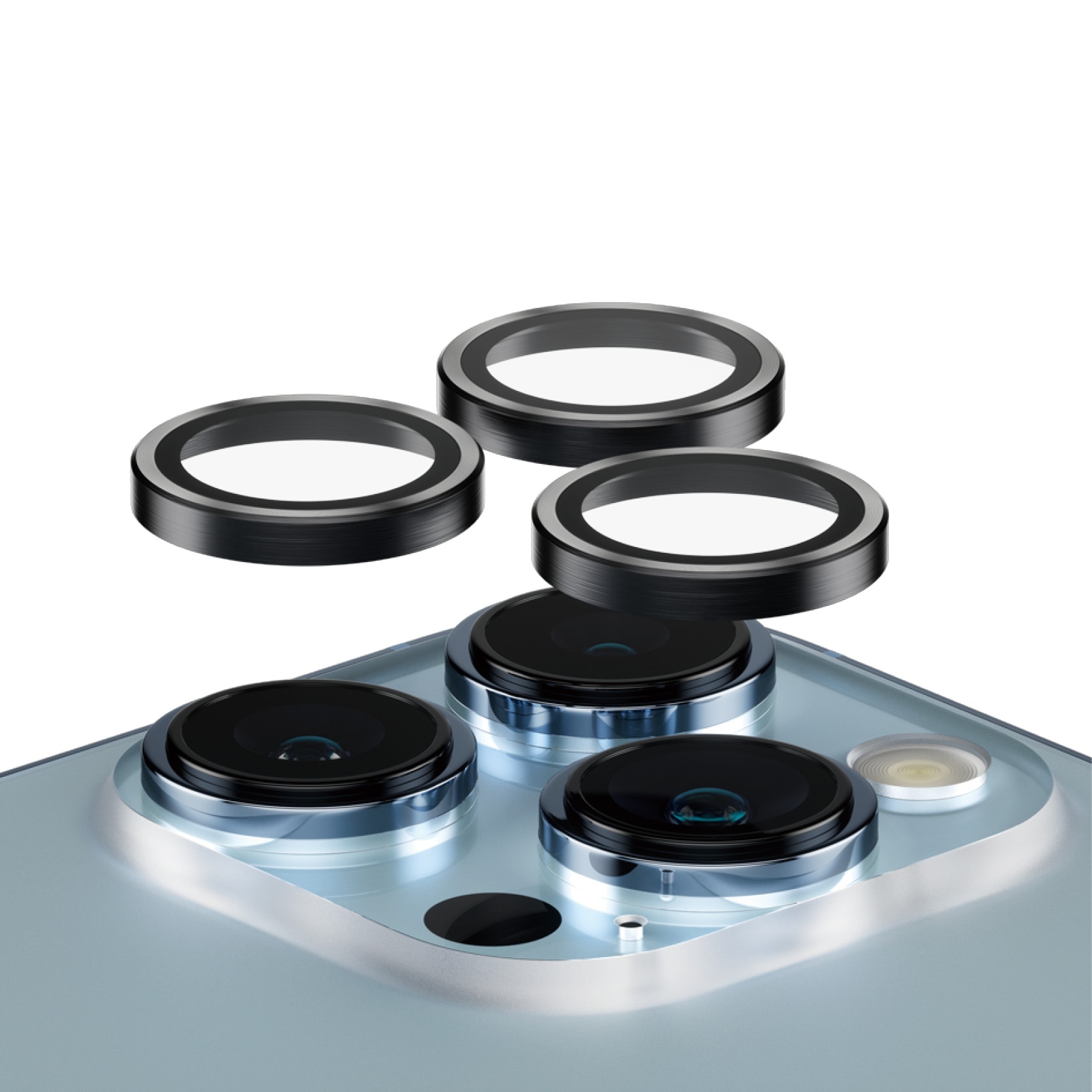 iPhone 13 Pro Hoops Camera Lens Protector, Black