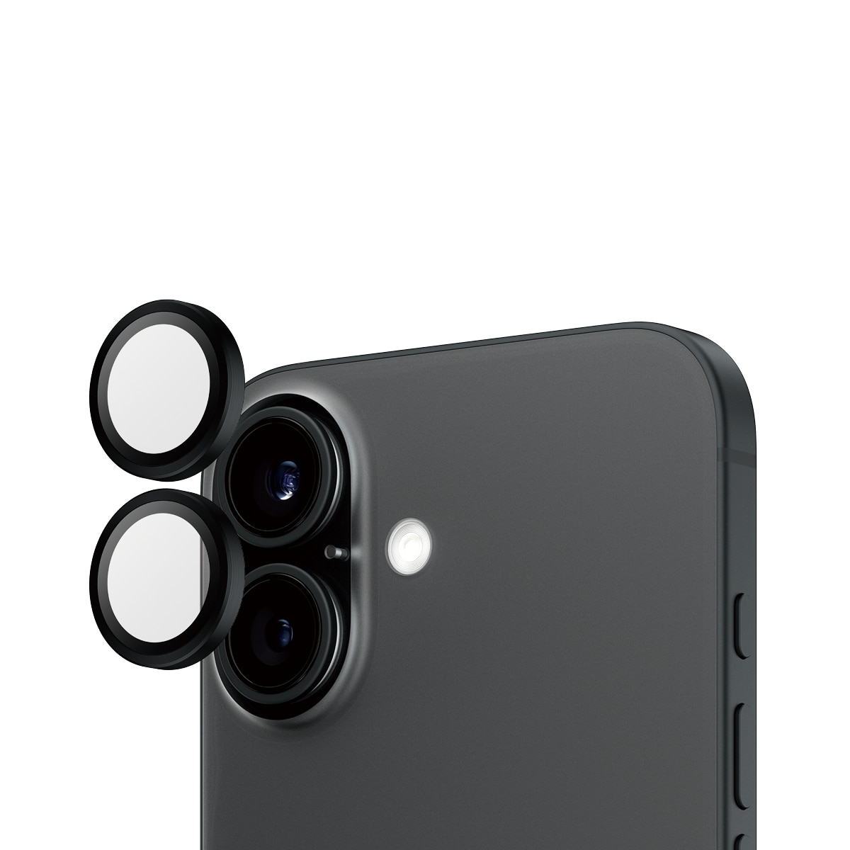 iPhone 16 Plus Hoops Camera Lens Protector, Noir