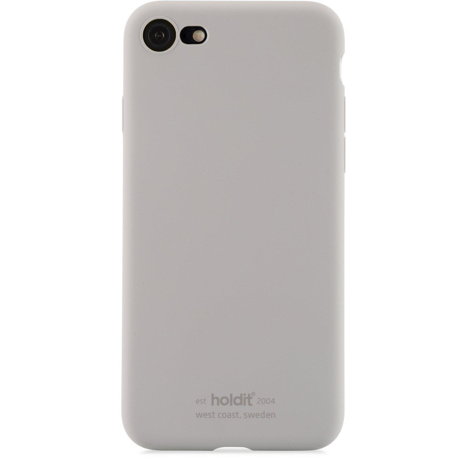 Coque en silicone pour iPhone SE 2022, Gris