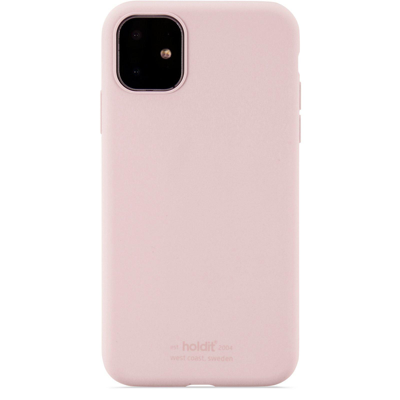 Coque en silicone pour iPhone 11, Blush Pink