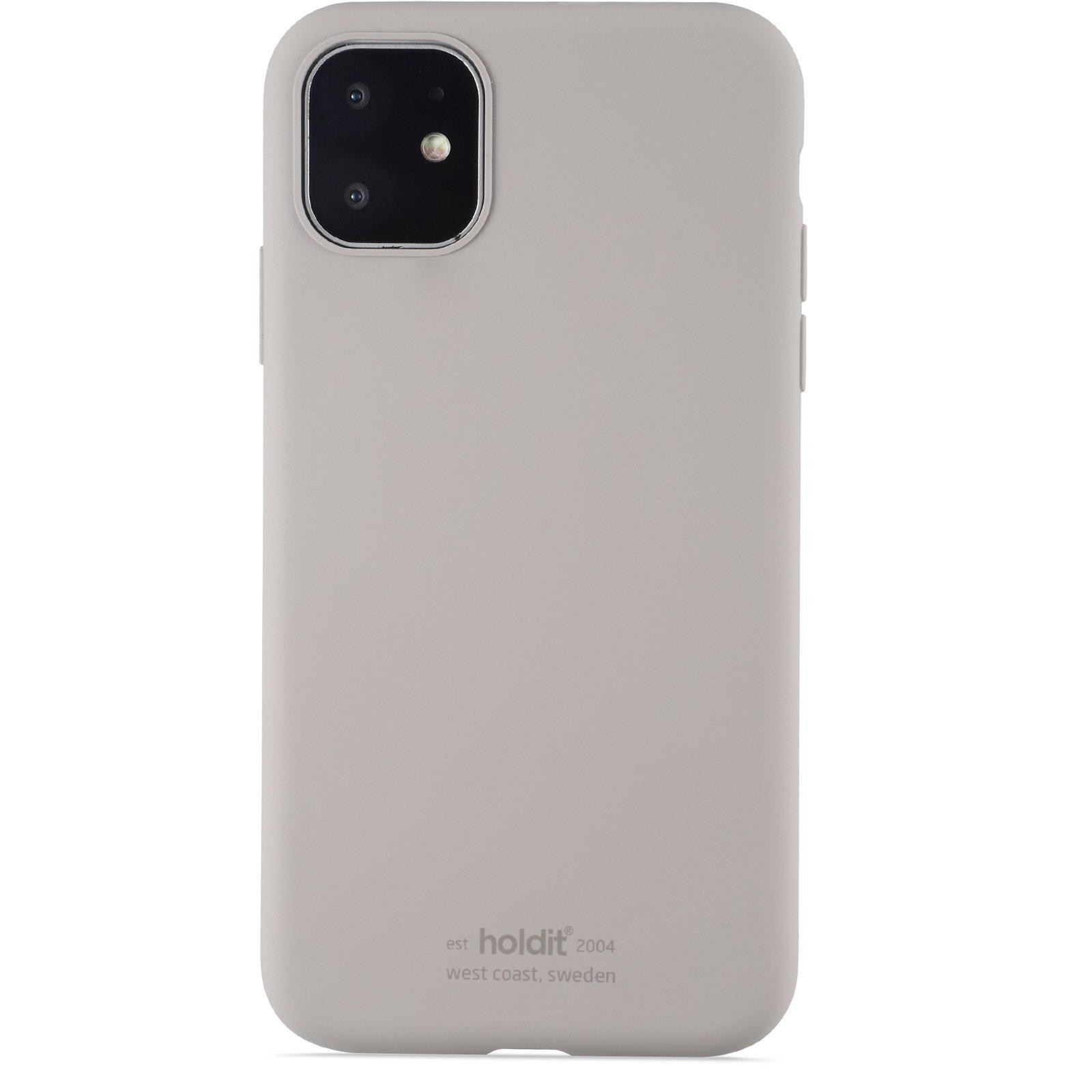 Coque en silicone iPhone XR, Taupe