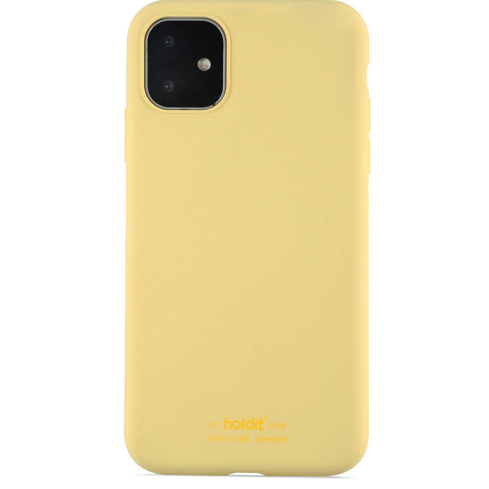 Coque en silicone iPhone 11/XR, Yellow