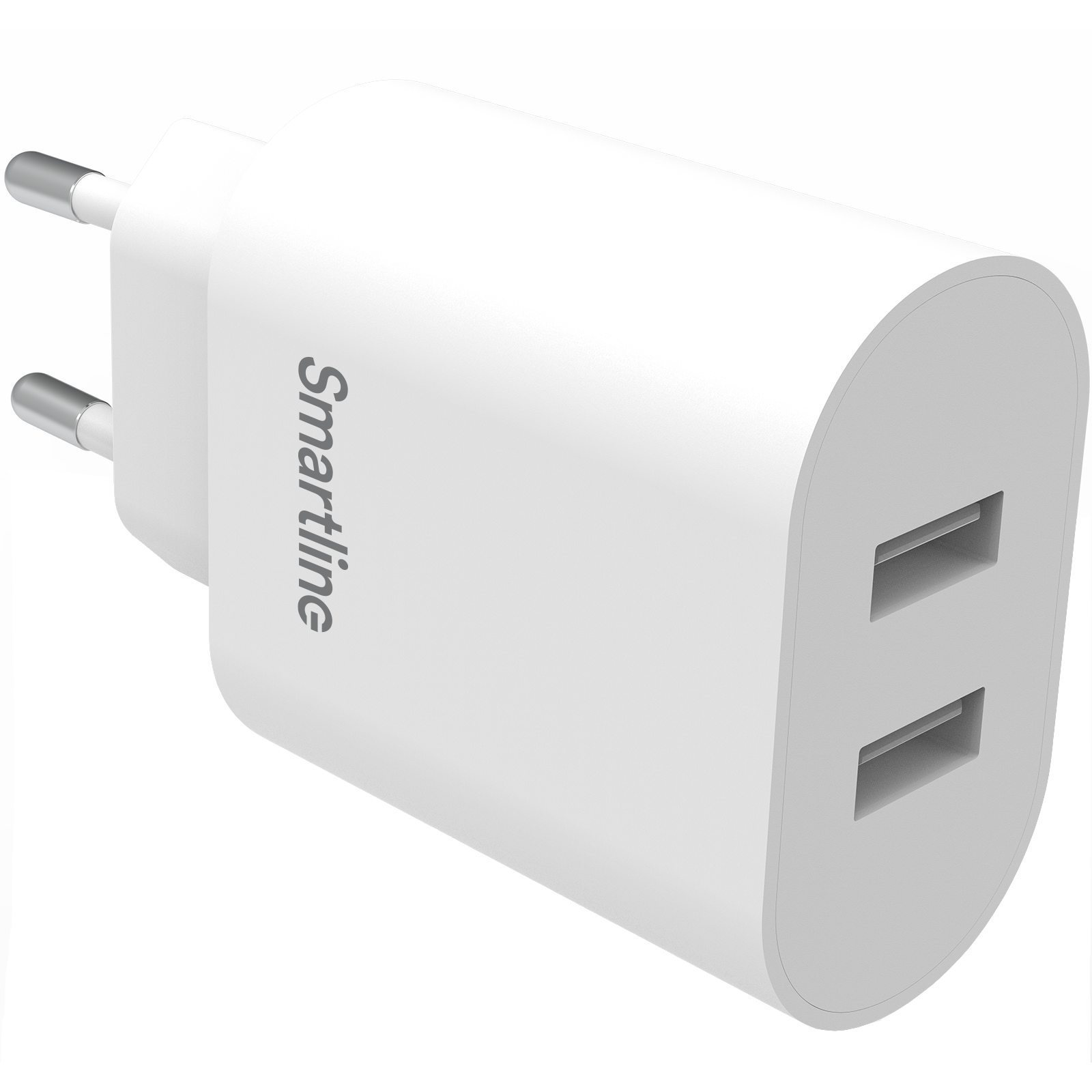 Chargeur USB 2 ports 4.8A Blanc