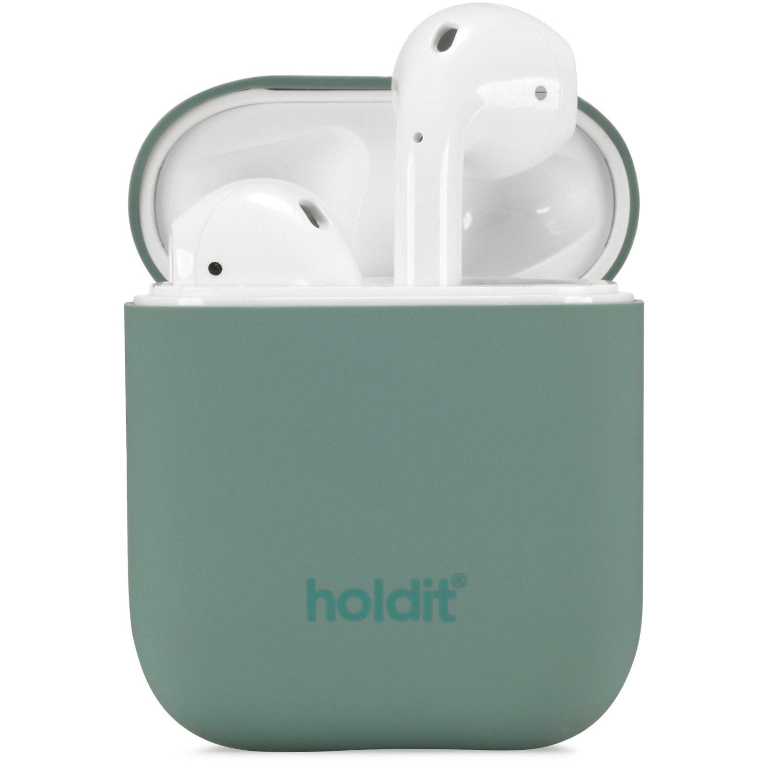 Coque Étui en silicone AirPods, Moss Green