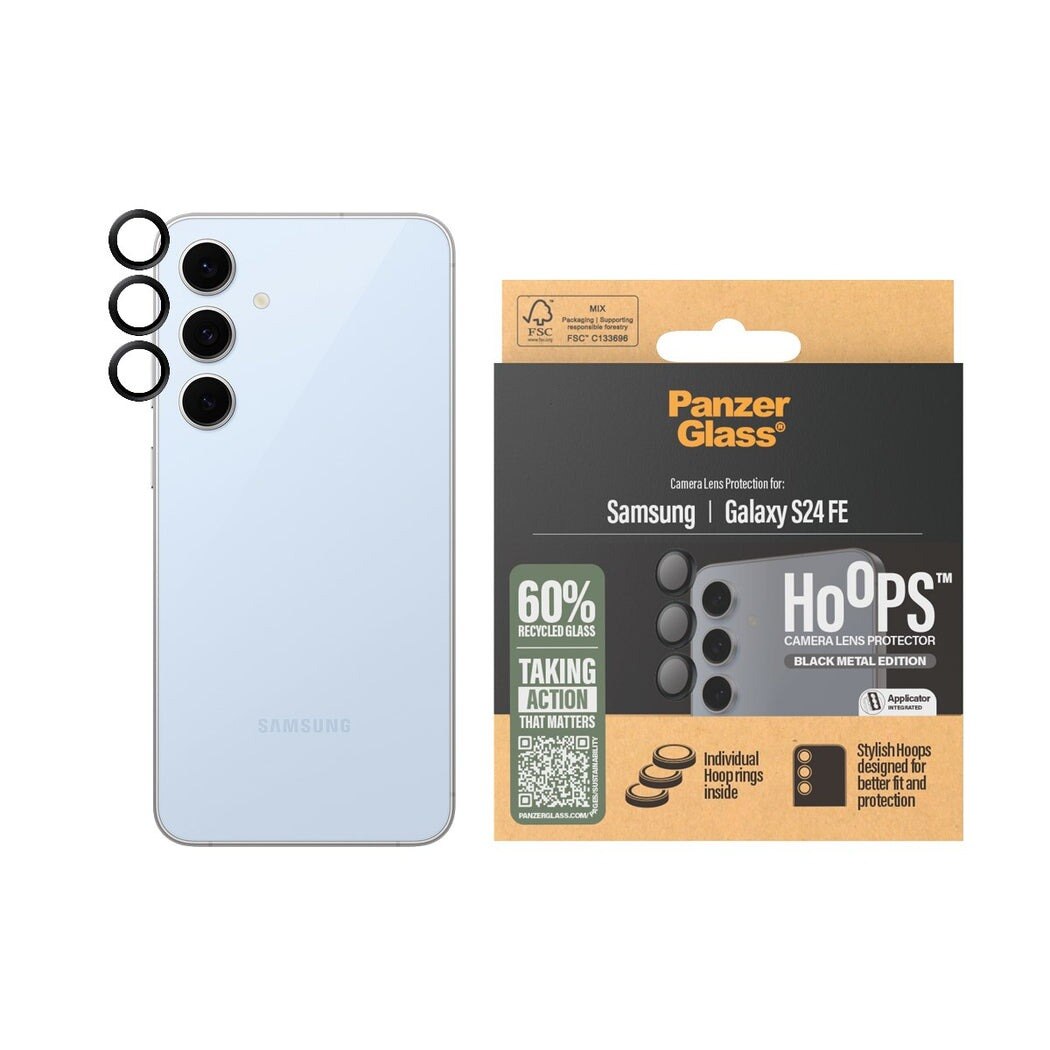 Samsung Galaxy S24 FE Hoops Camera Lens Protector, Noir