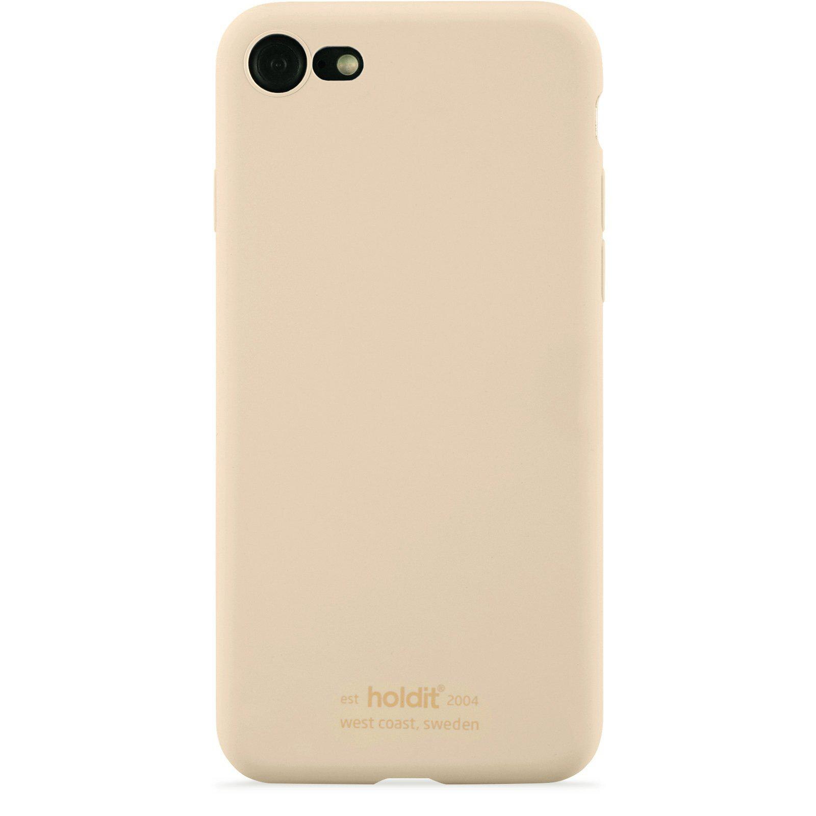 Coque en silicone pour iPhone 7, Beige