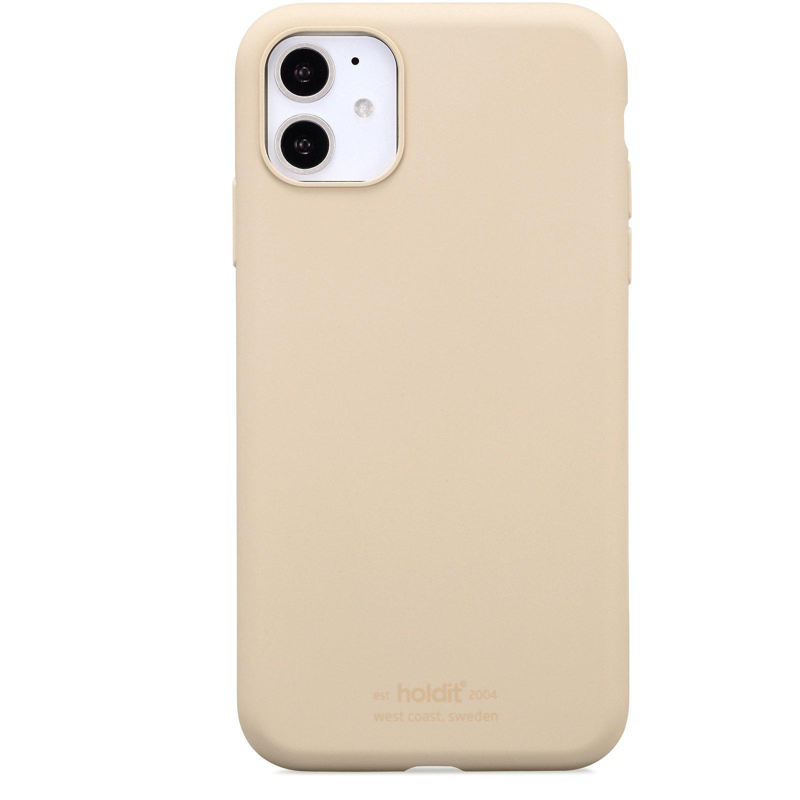 Coque en silicone iPhone 11/XR, Beige