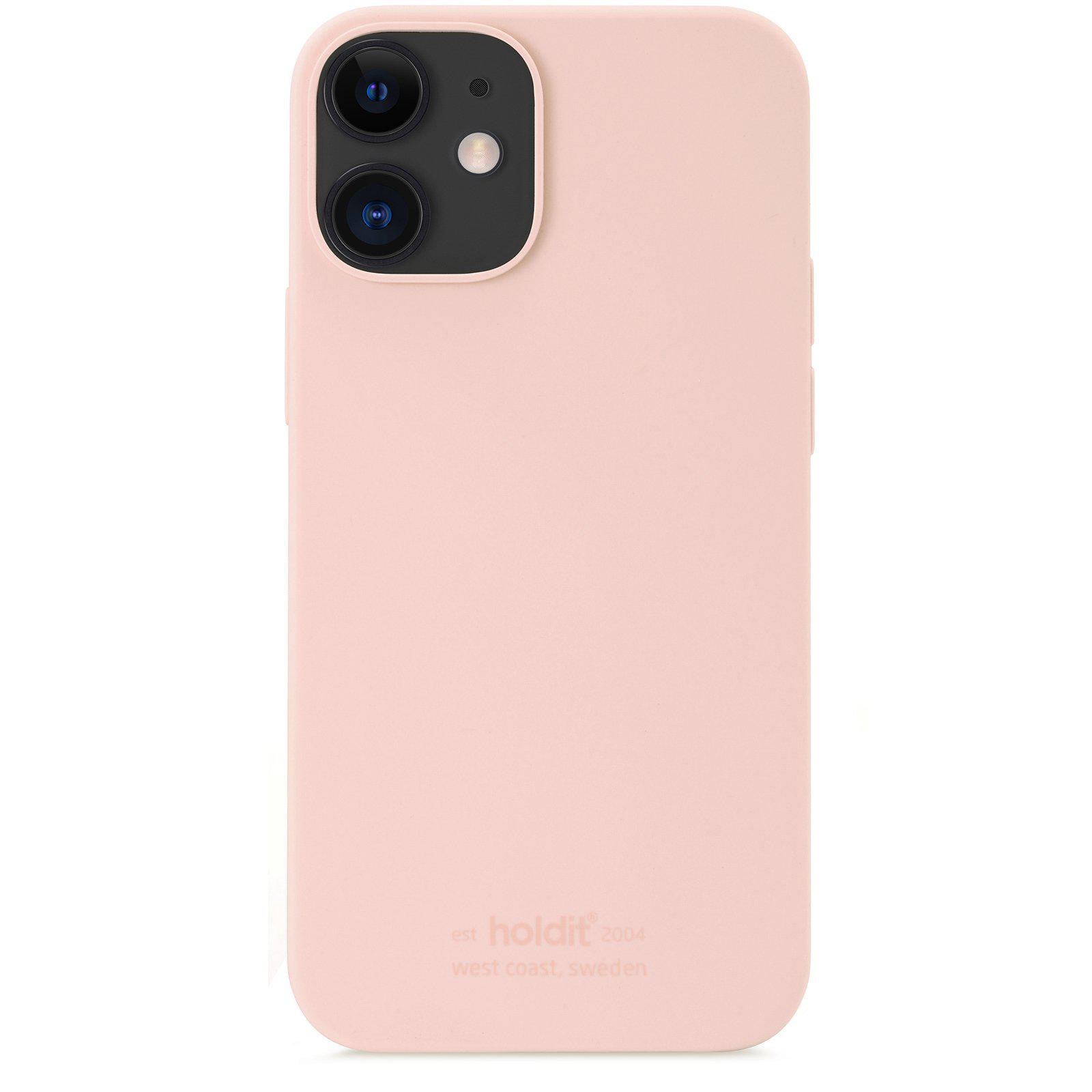 Coque en silicone iPhone 12 Mini, Blush Pink