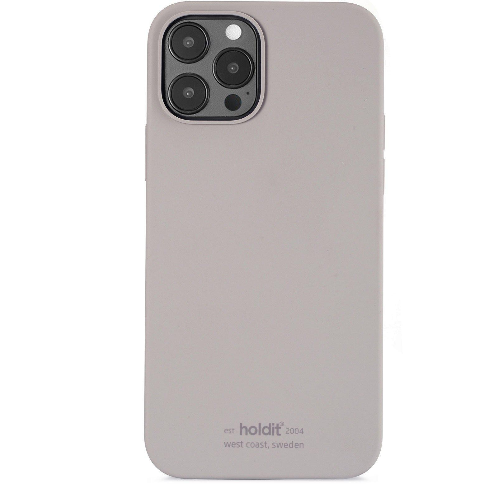 Coque en silicone pour iPhone 12 Pro Max, Taupe