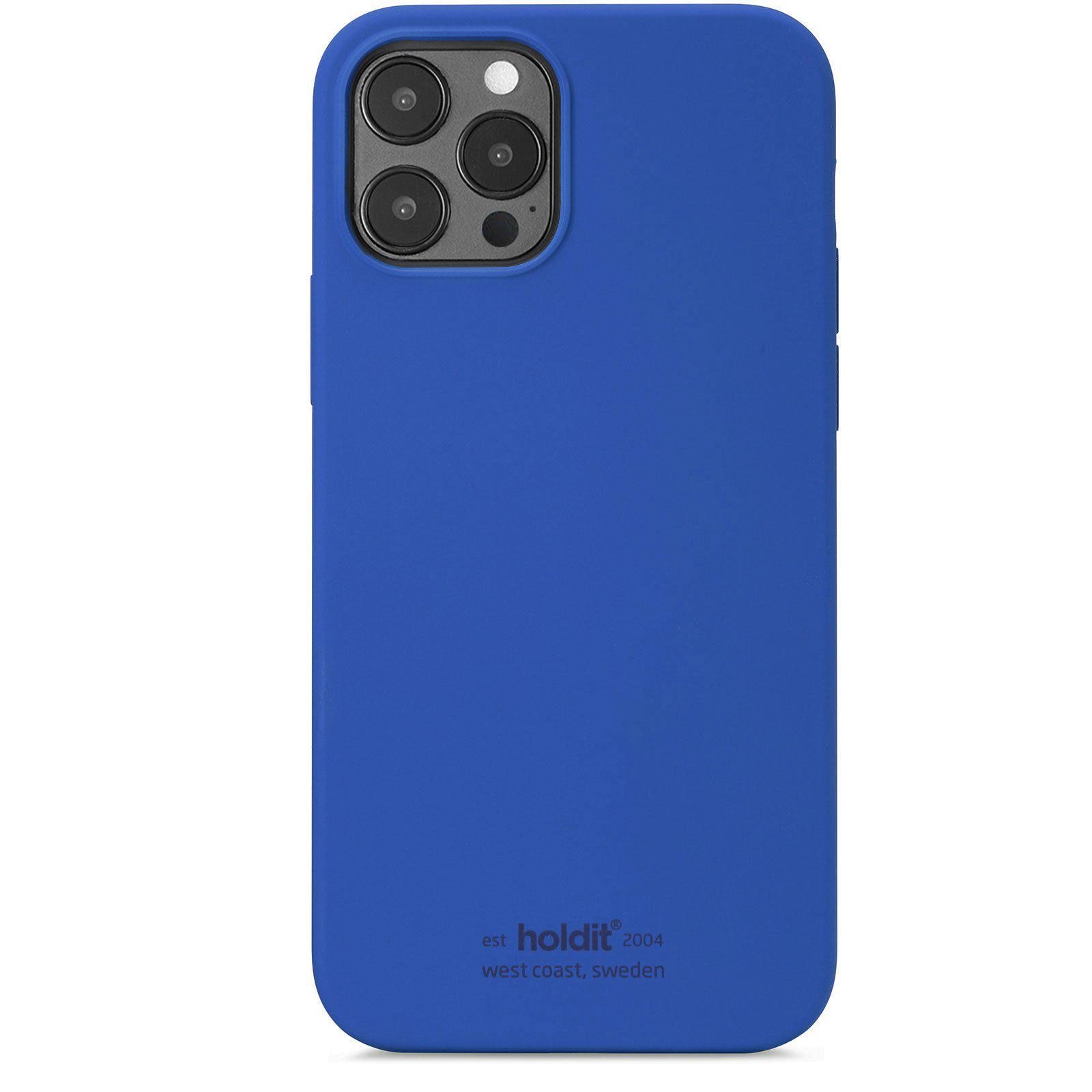 Coque en silicone pour Apple iPhone 12 Pro Max, Bleu
