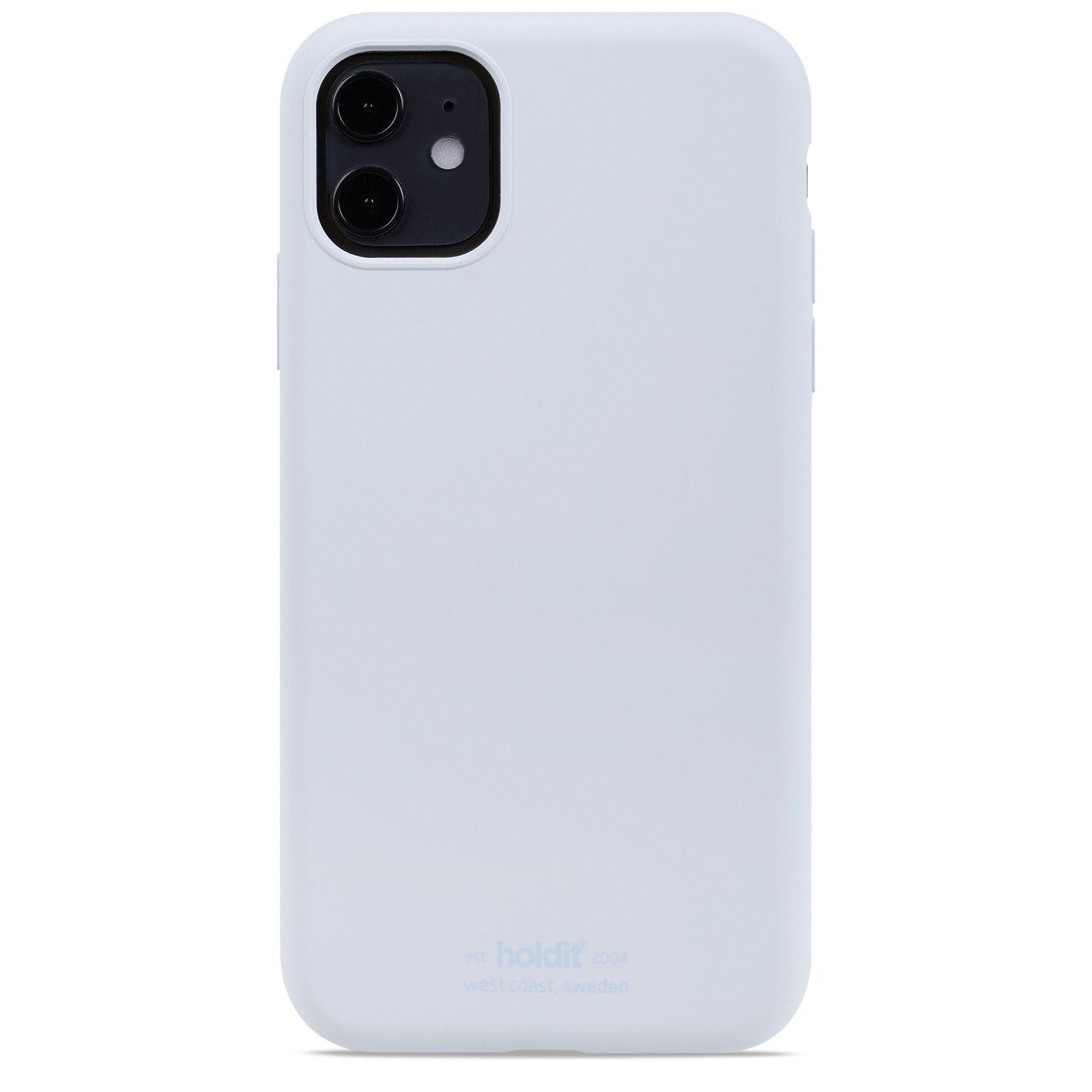 Coque en silicone iPhone 11/XR, Mineral Blue