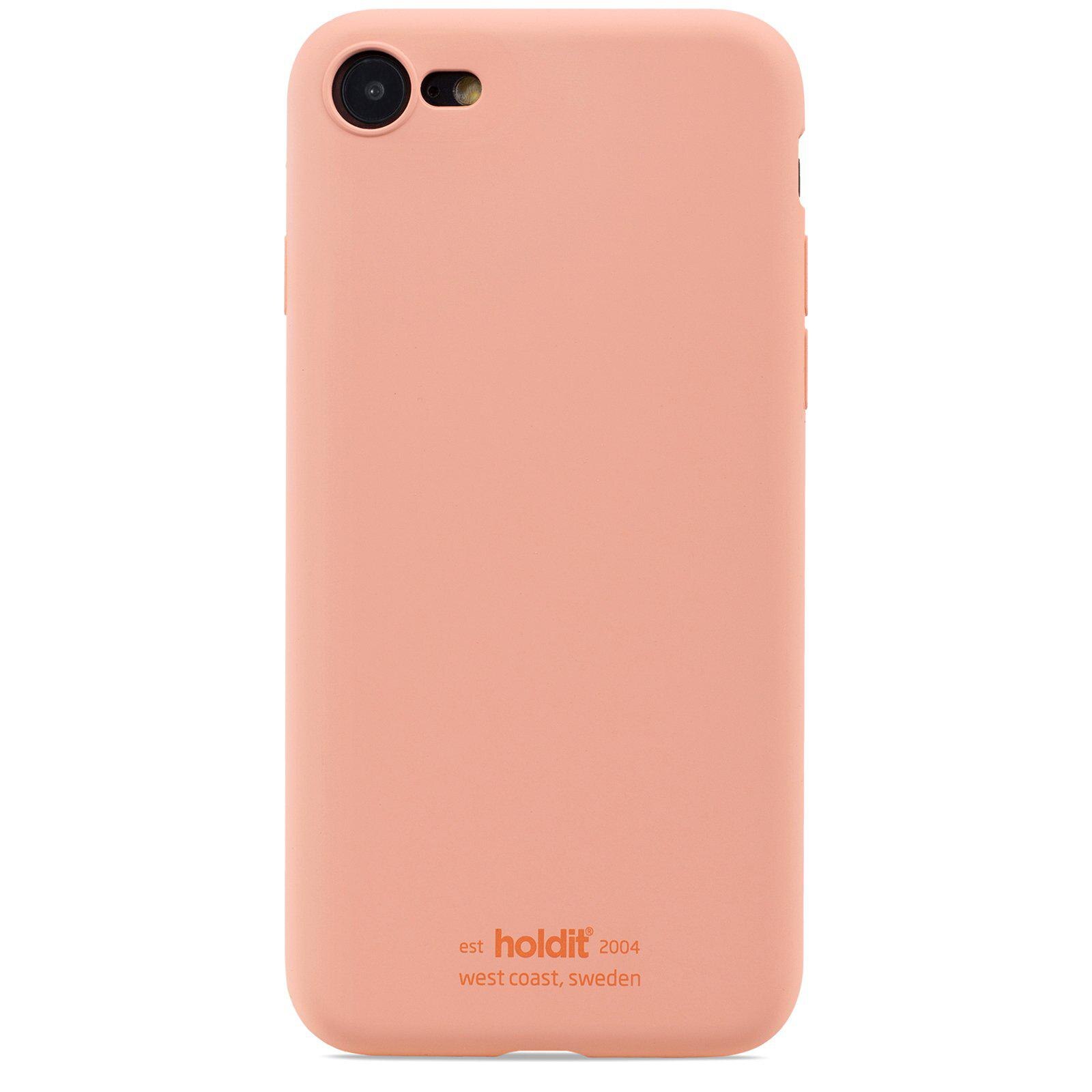 Coque en silicone iPhone 8, Pink Peach