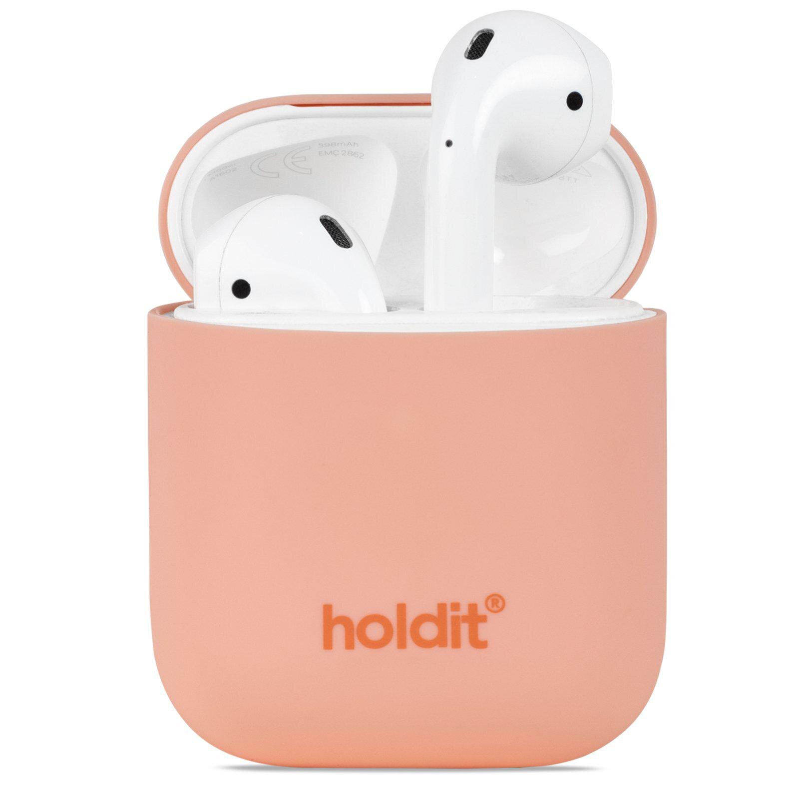 Coque Étui en silicone AirPods, Pink Peach