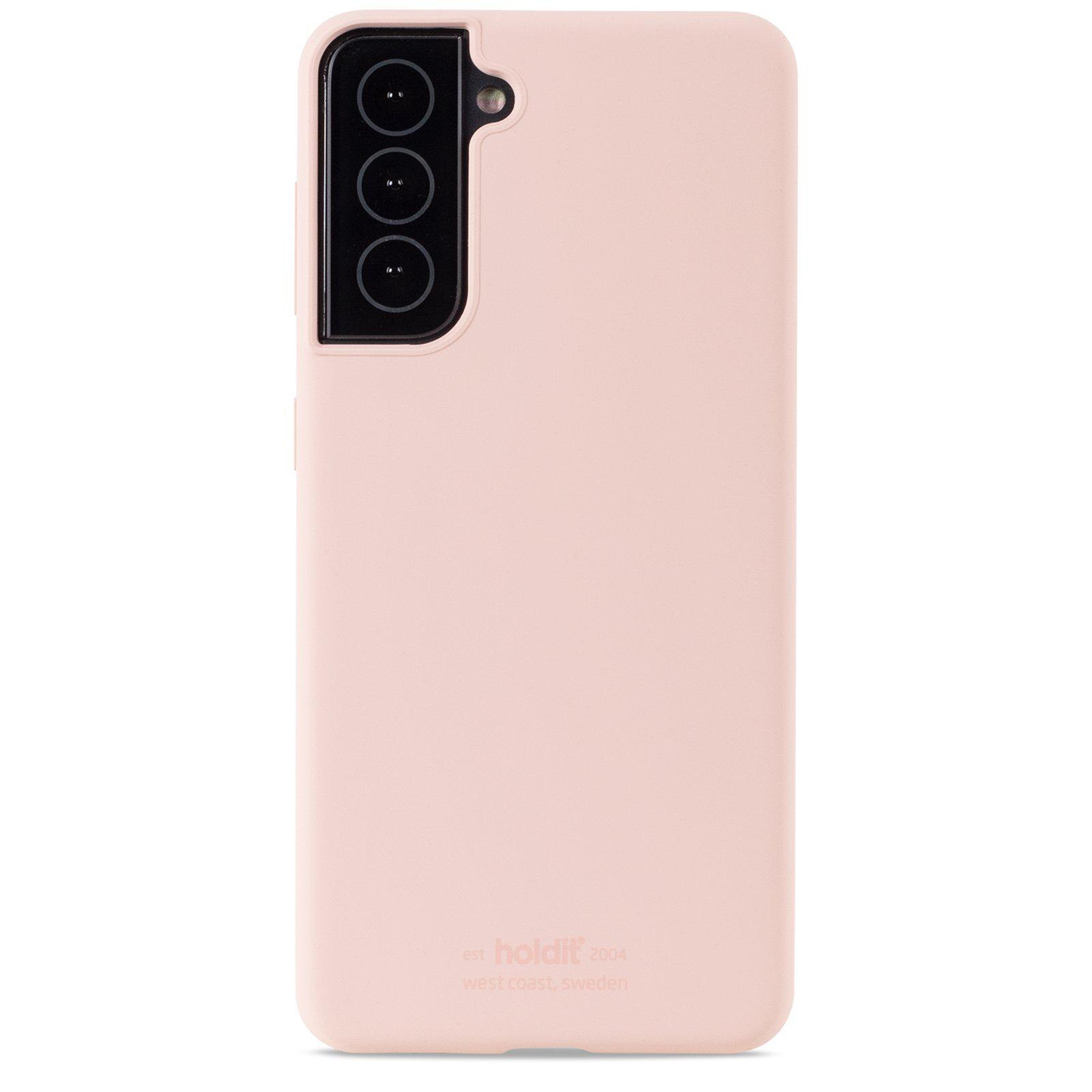Coque en silicone pour Samsung Galaxy S21, Rose