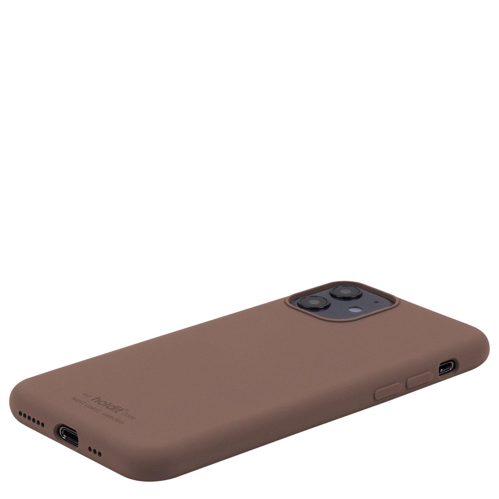 Coque en silicone pour iPhone 11, Marron