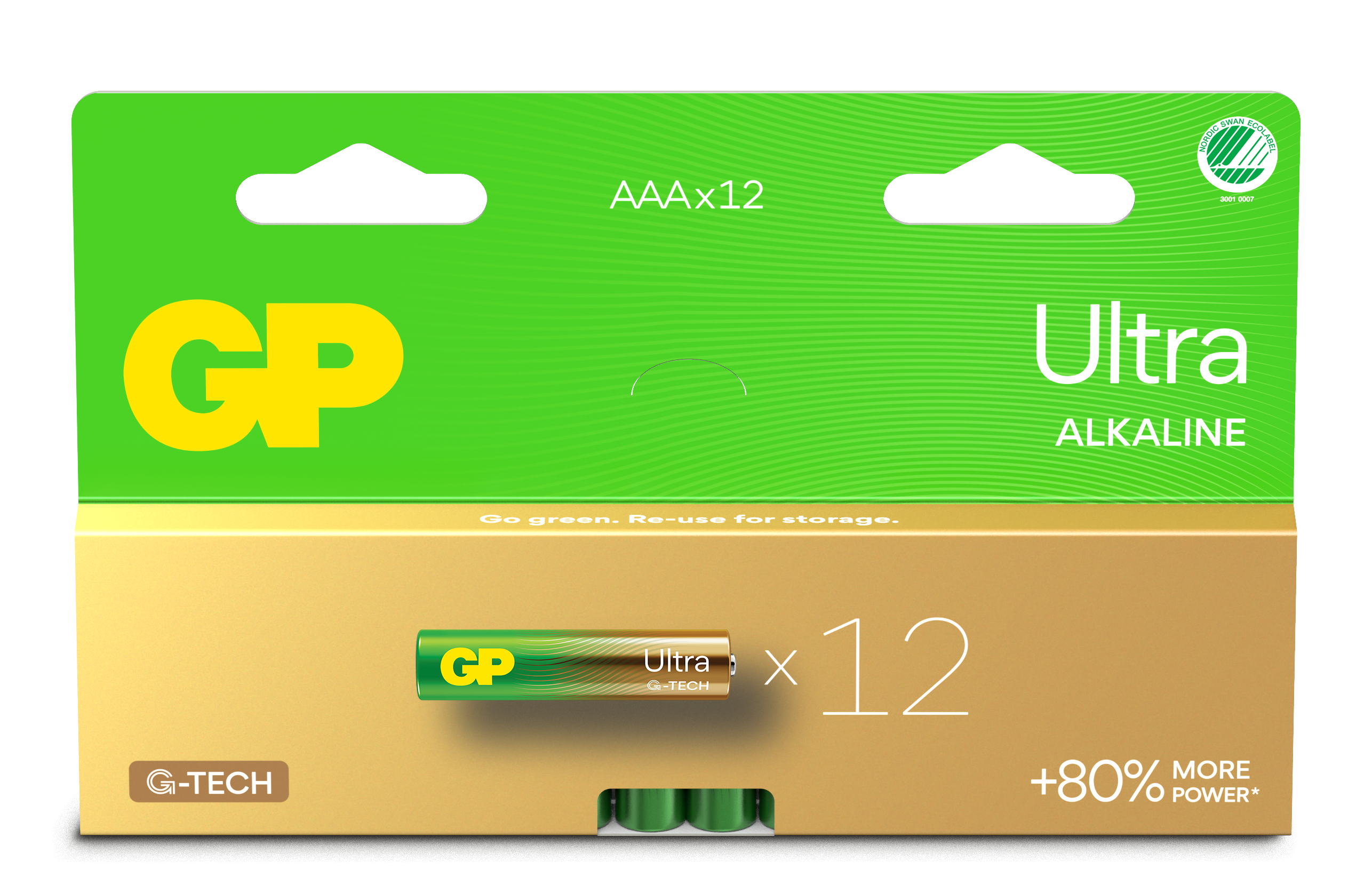 Pile alcaline AAA Ultra 24AU/LR03(12 pièces)