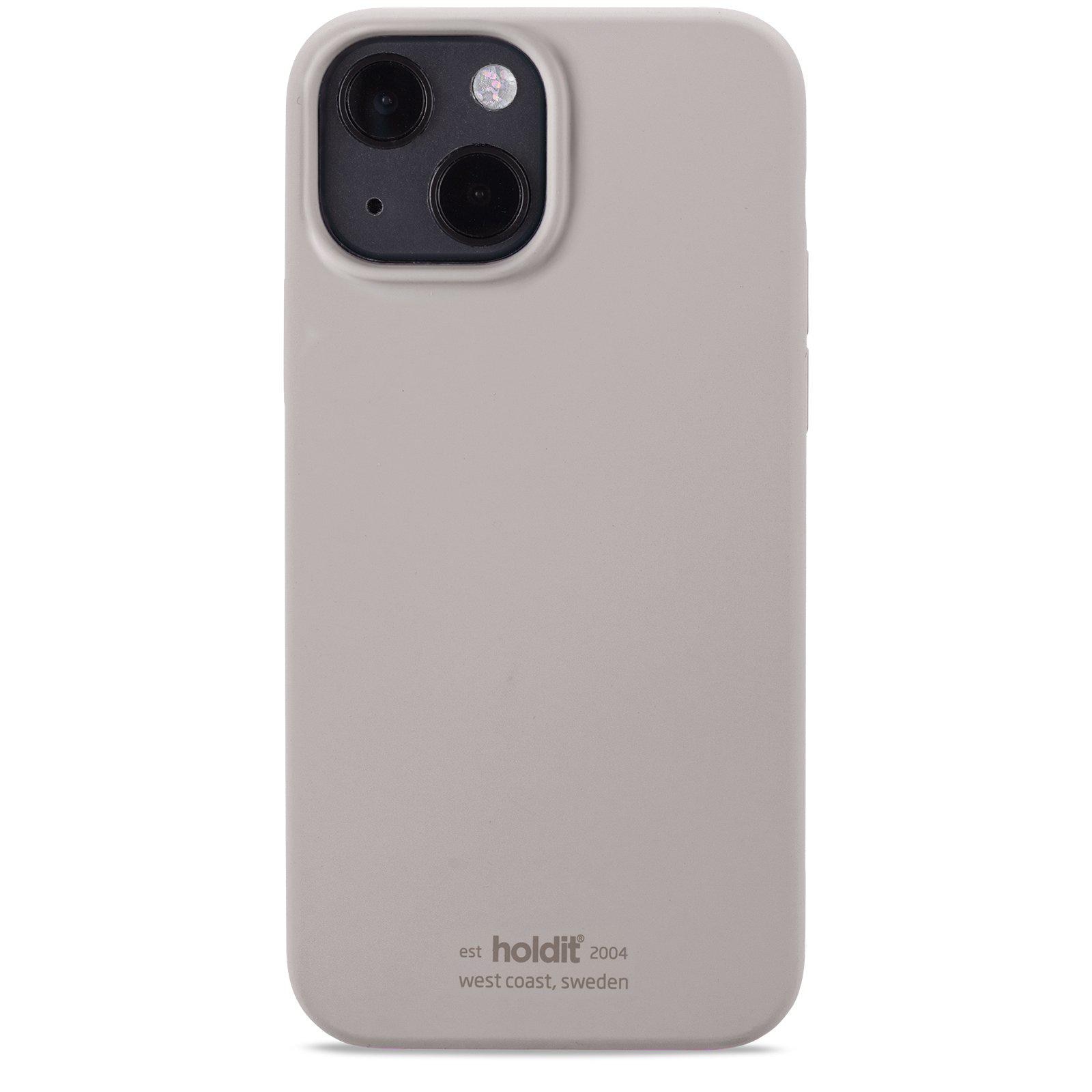 Coque en silicone pour iPhone 13 Mini, Taupe