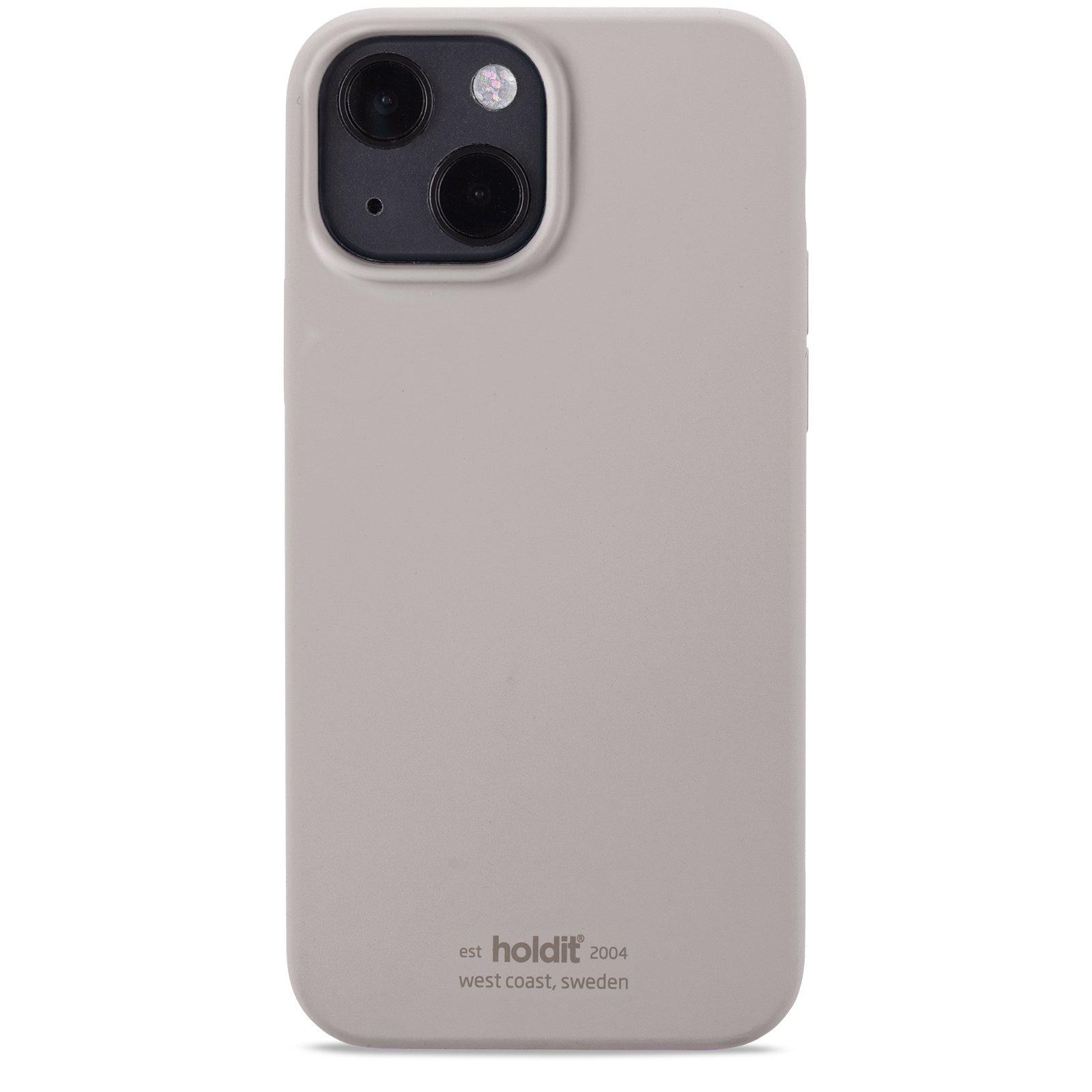 Coque en silicone iPhone 14, Taupe