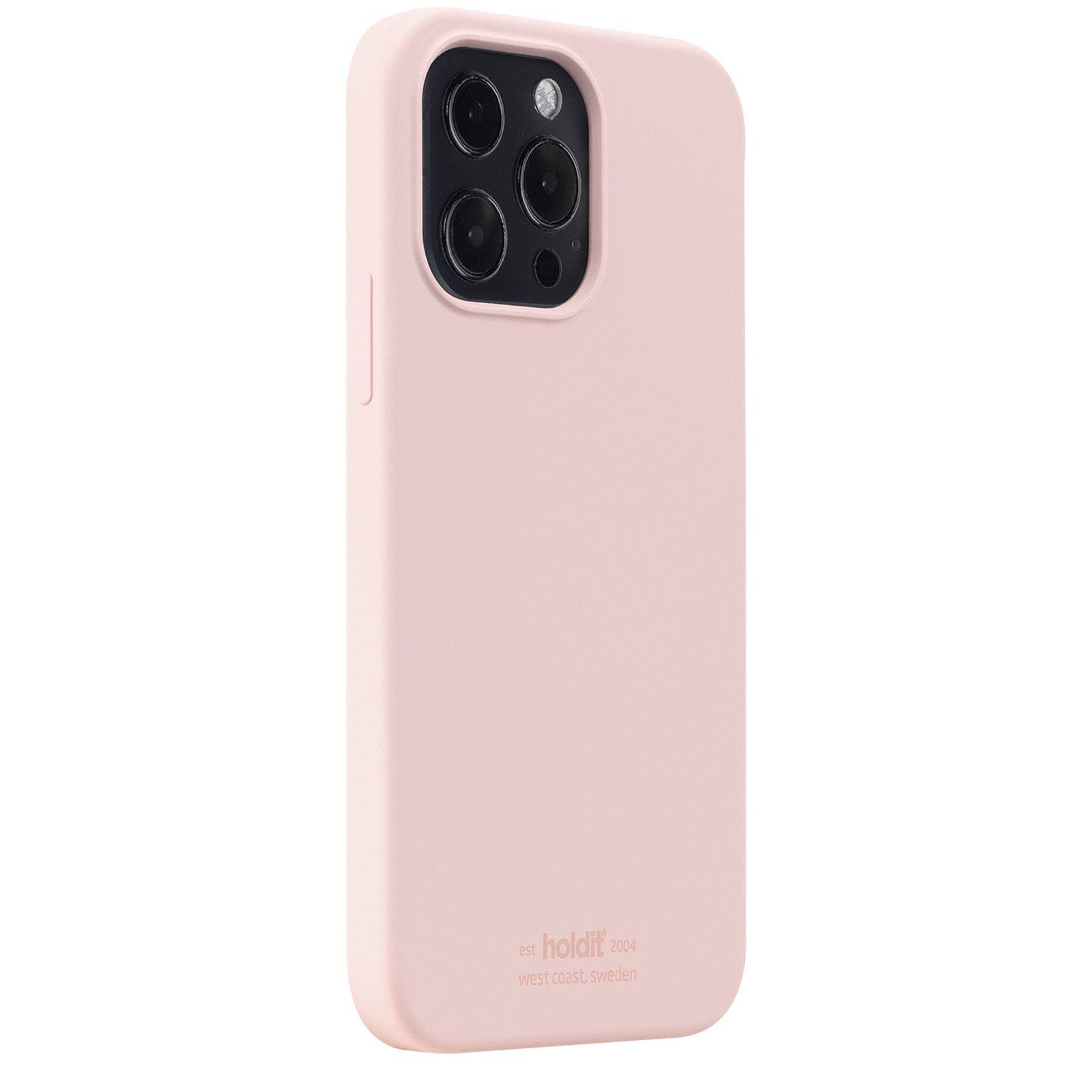 Coque en silicone iPhone 13 Pro, Blush Pink