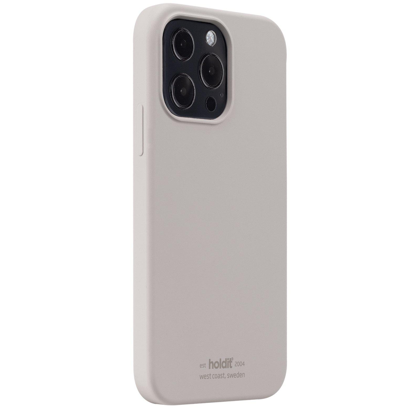 Coque en silicone iPhone 13 Pro Max, Taupe