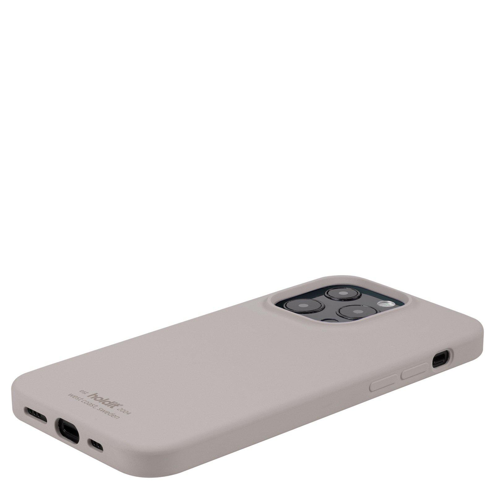Coque en silicone pour iPhone 13 Pro Max, Taupe