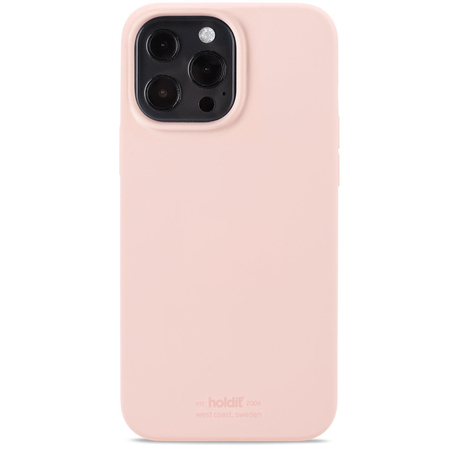 Coque en silicone pour iPhone 14 Pro, Rose