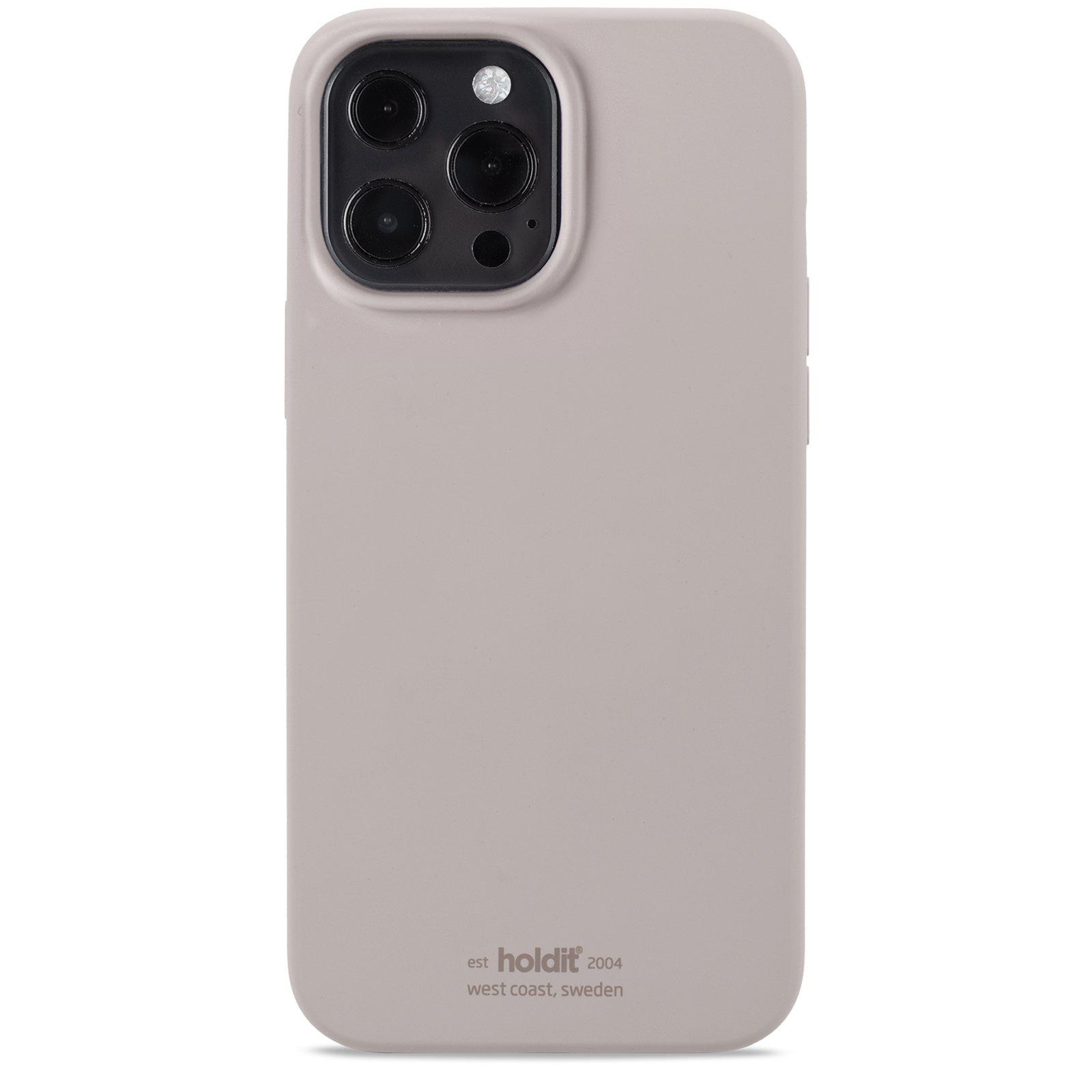 Coque en silicone pour iPhone 14 Pro, Taupe