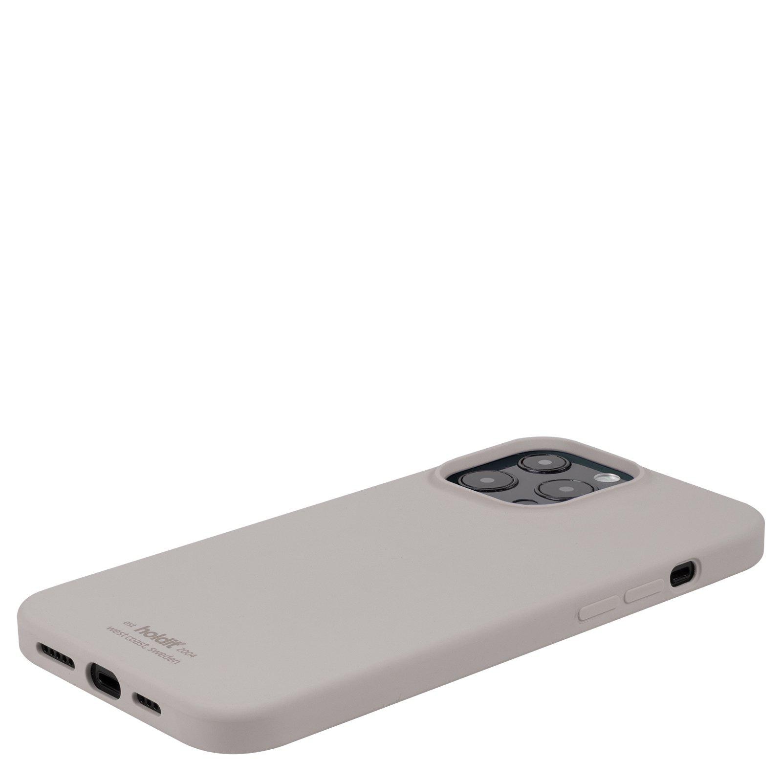 Coque en silicone pour iPhone 14 Pro, Taupe