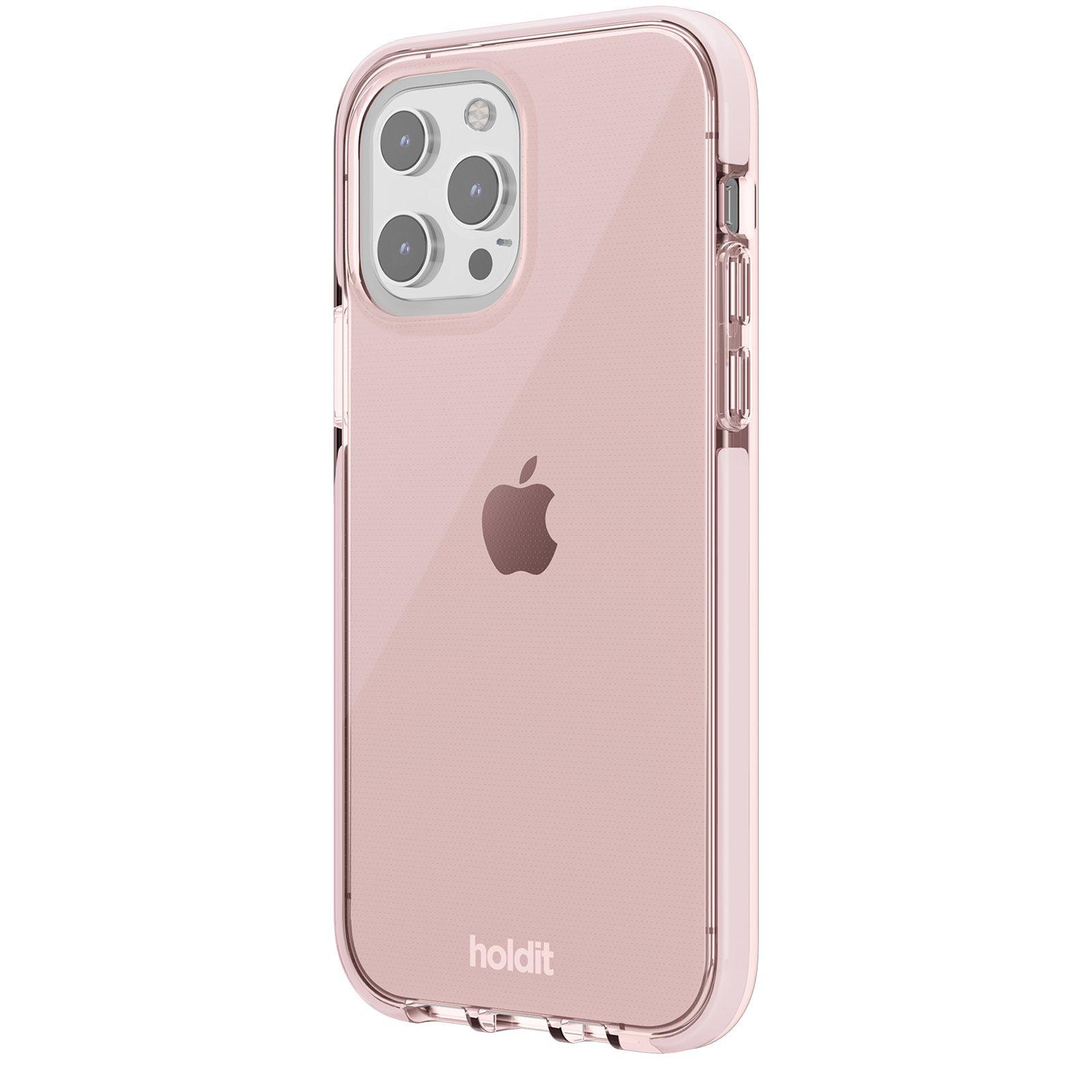 Seethru Coque iPhone 13 Pro, Blush Pink