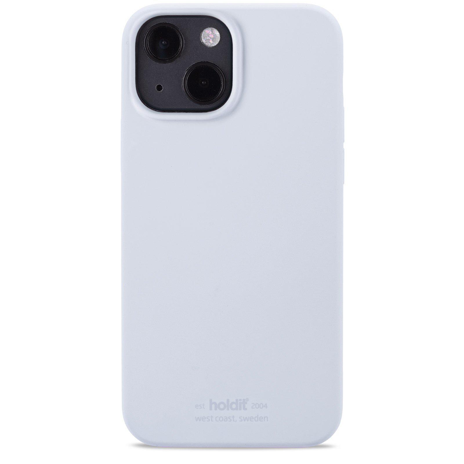 Coque en silicone pour Apple iPhone 13, Bleu