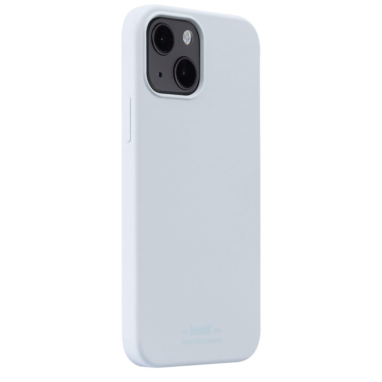 Coque en silicone pour Apple iPhone 13, Bleu
