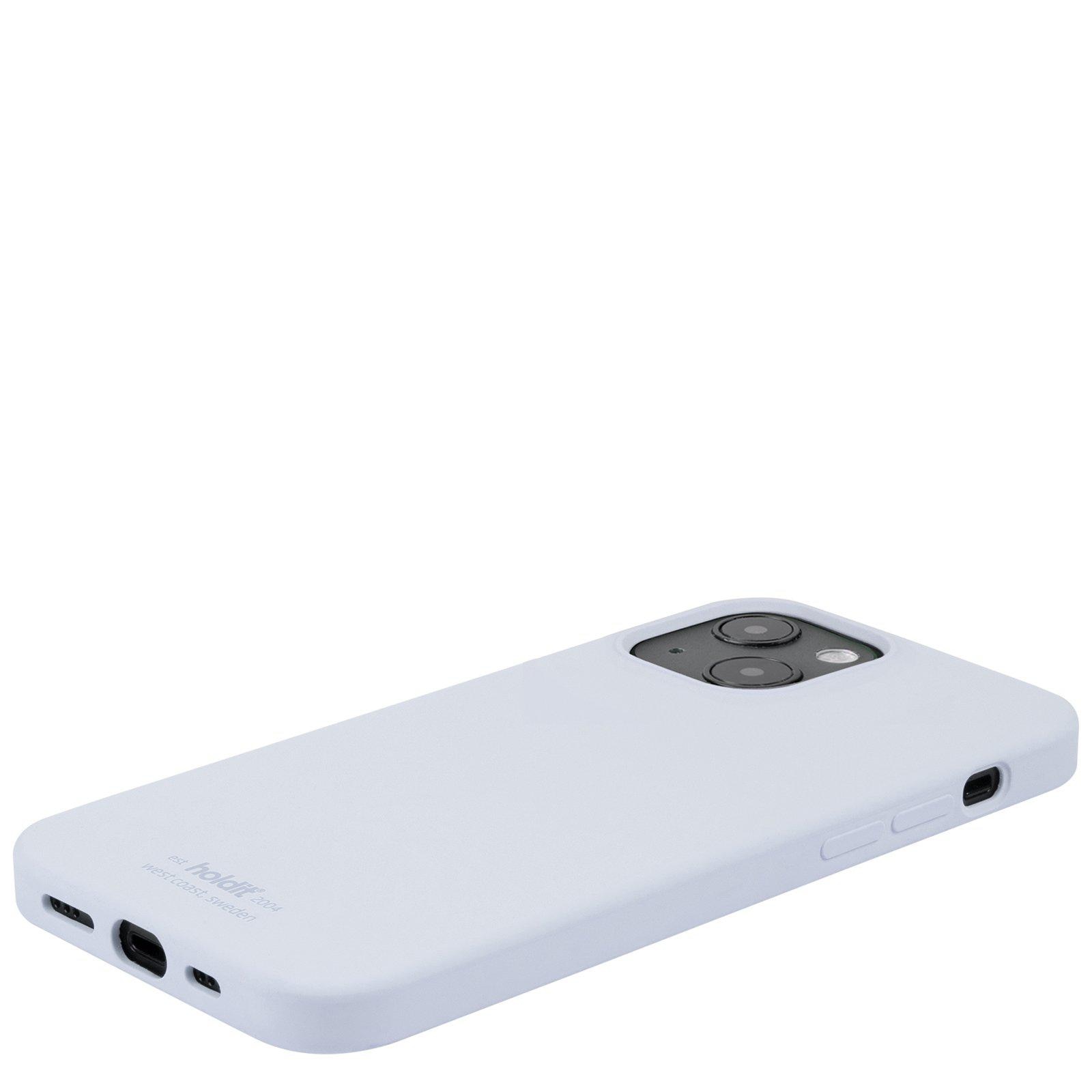 Coque en silicone pour Apple iPhone 13, Bleu