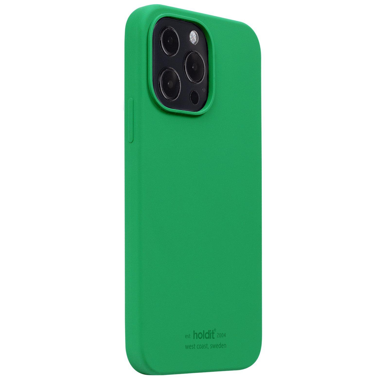 Coque en silicone pour Apple iPhone 13 Pro, Vert