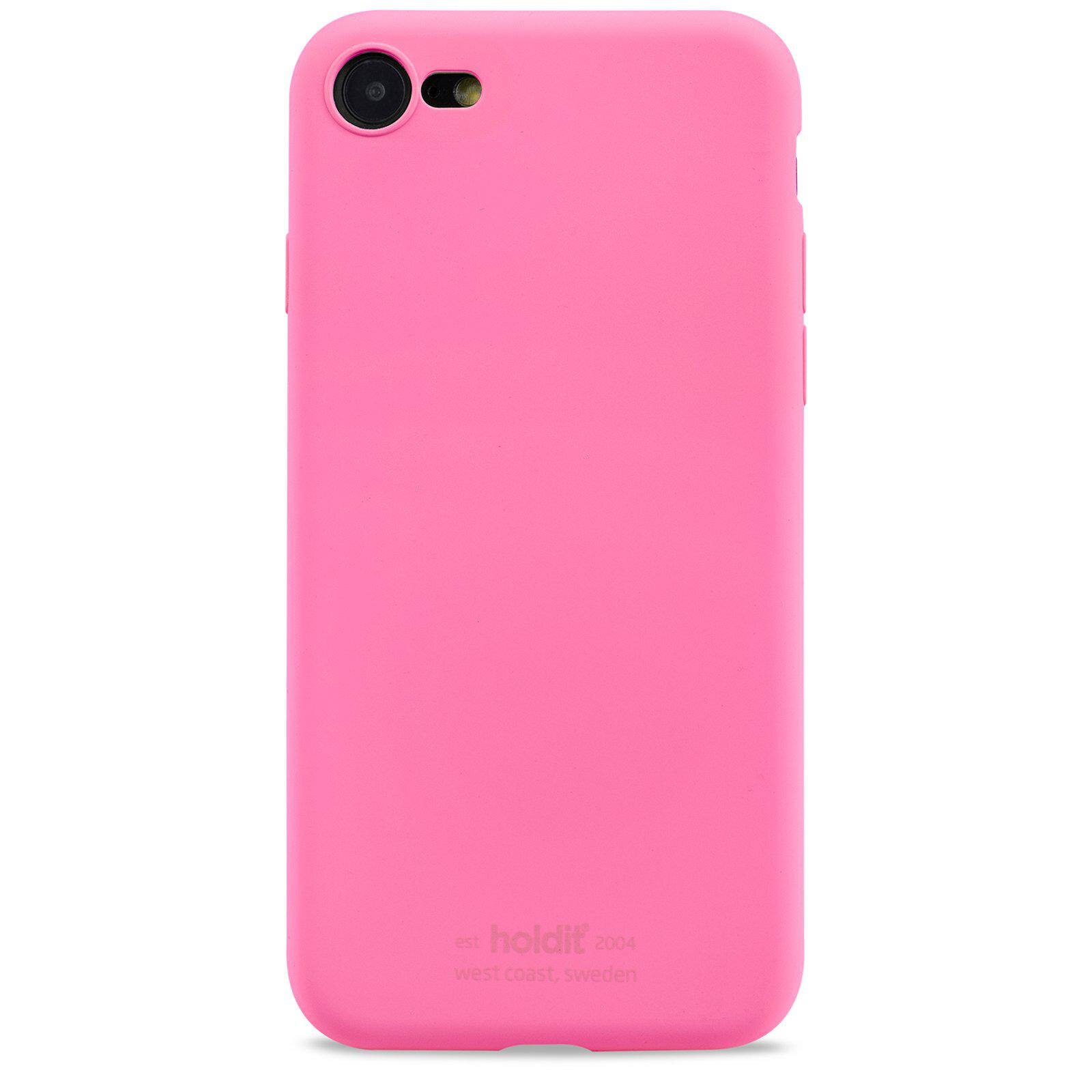 Coque en silicone iPhone SE (2020), Bright Pink