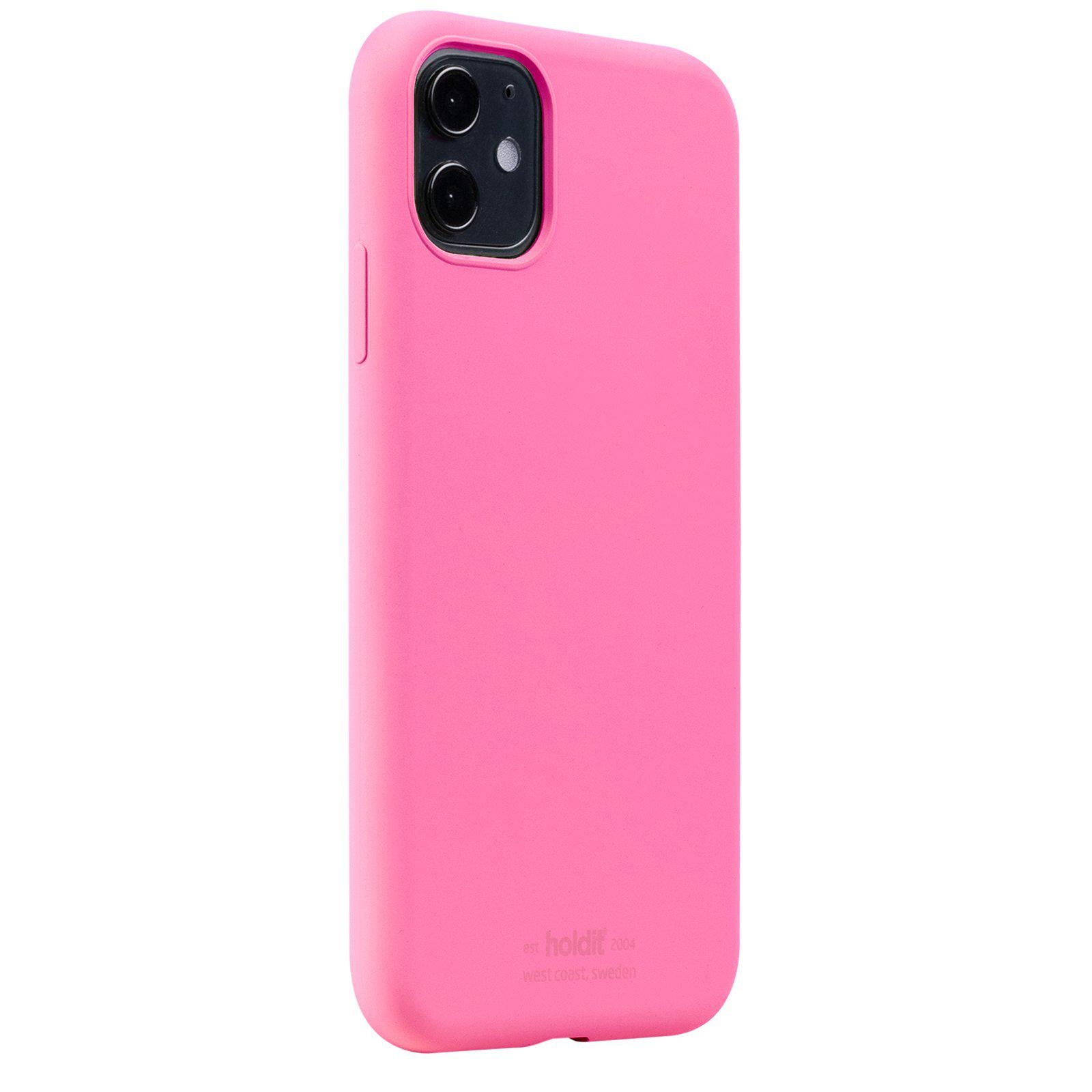 Coque en silicone iPhone 11, Bright Pink