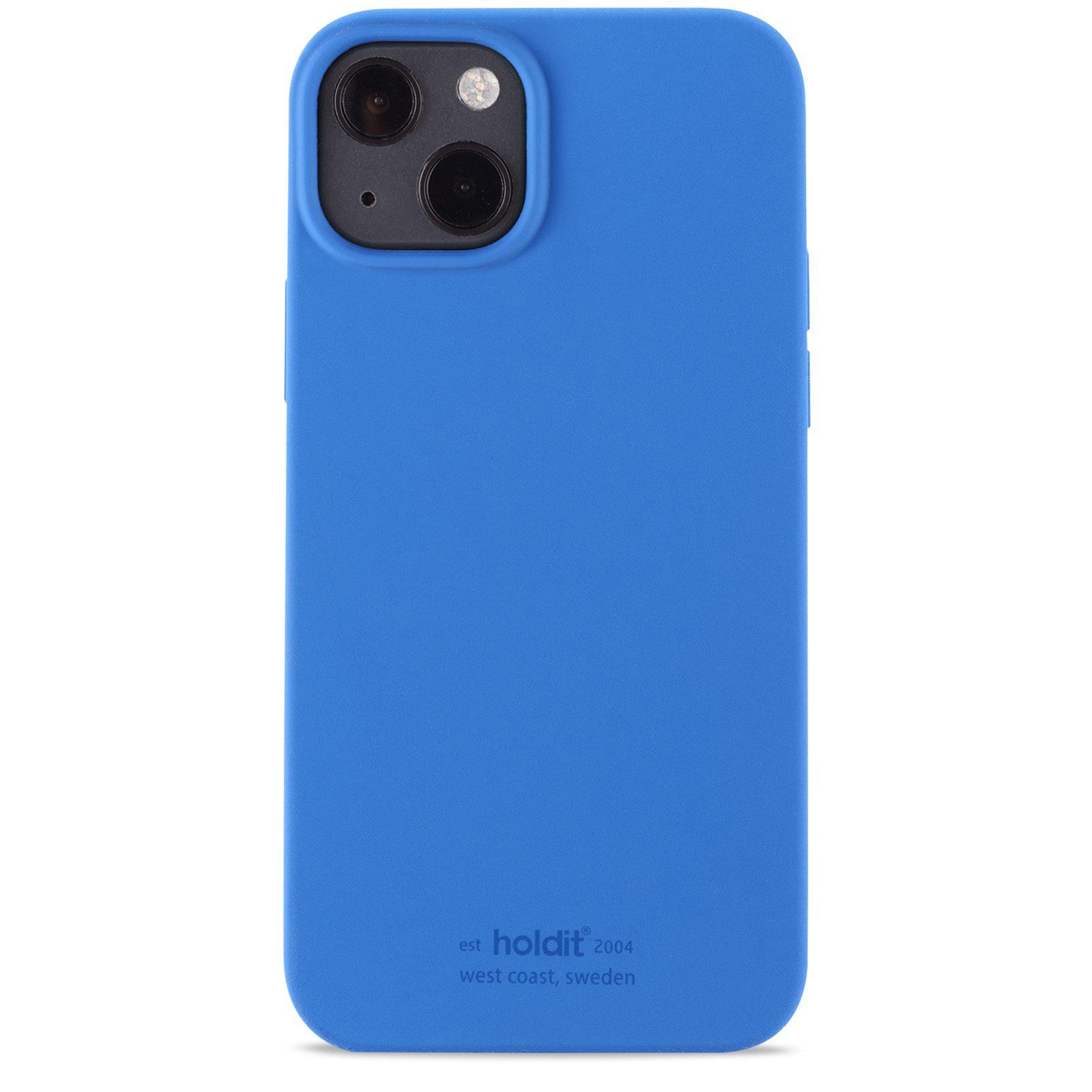 Coque en silicone pour iPhone 14, Sky Blue