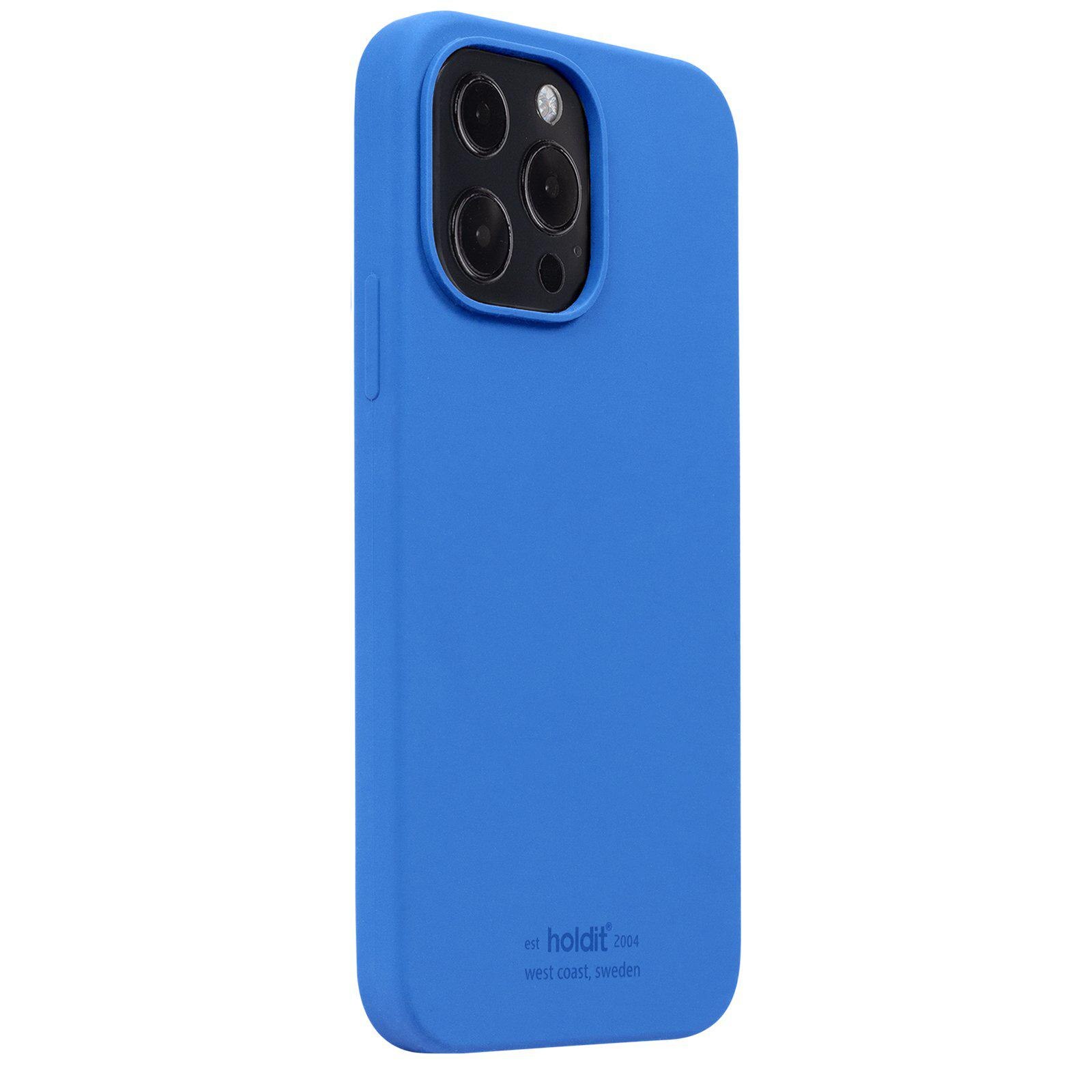 Coque en silicone pour Apple iPhone 13 Pro, Bleu