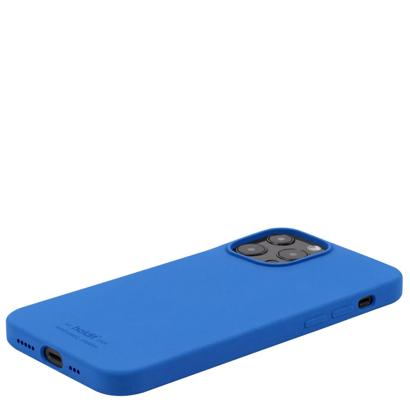 Coque en silicone pour Apple iPhone 13 Pro, Bleu
