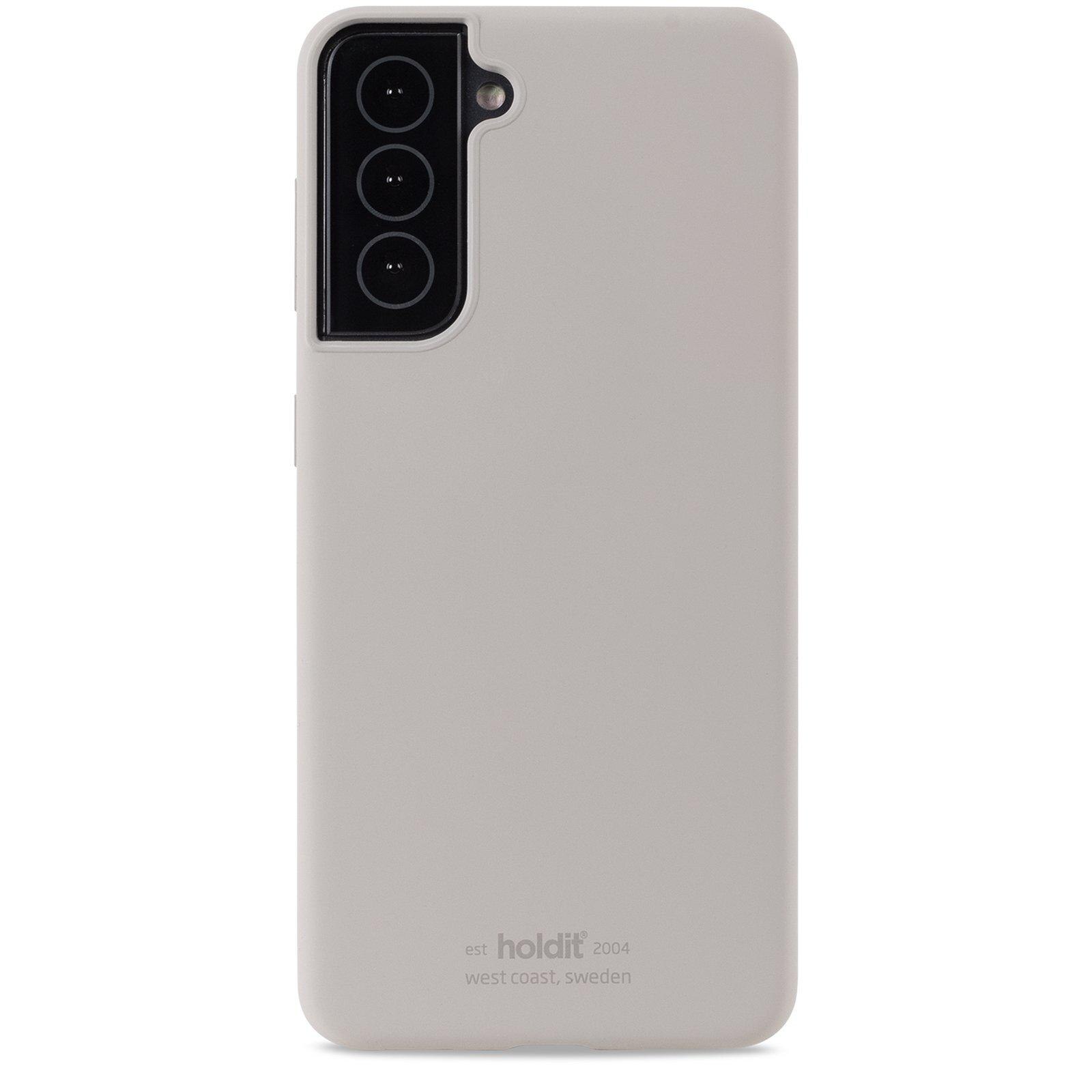 Coque en silicone pour Samsung Galaxy S22, Gris